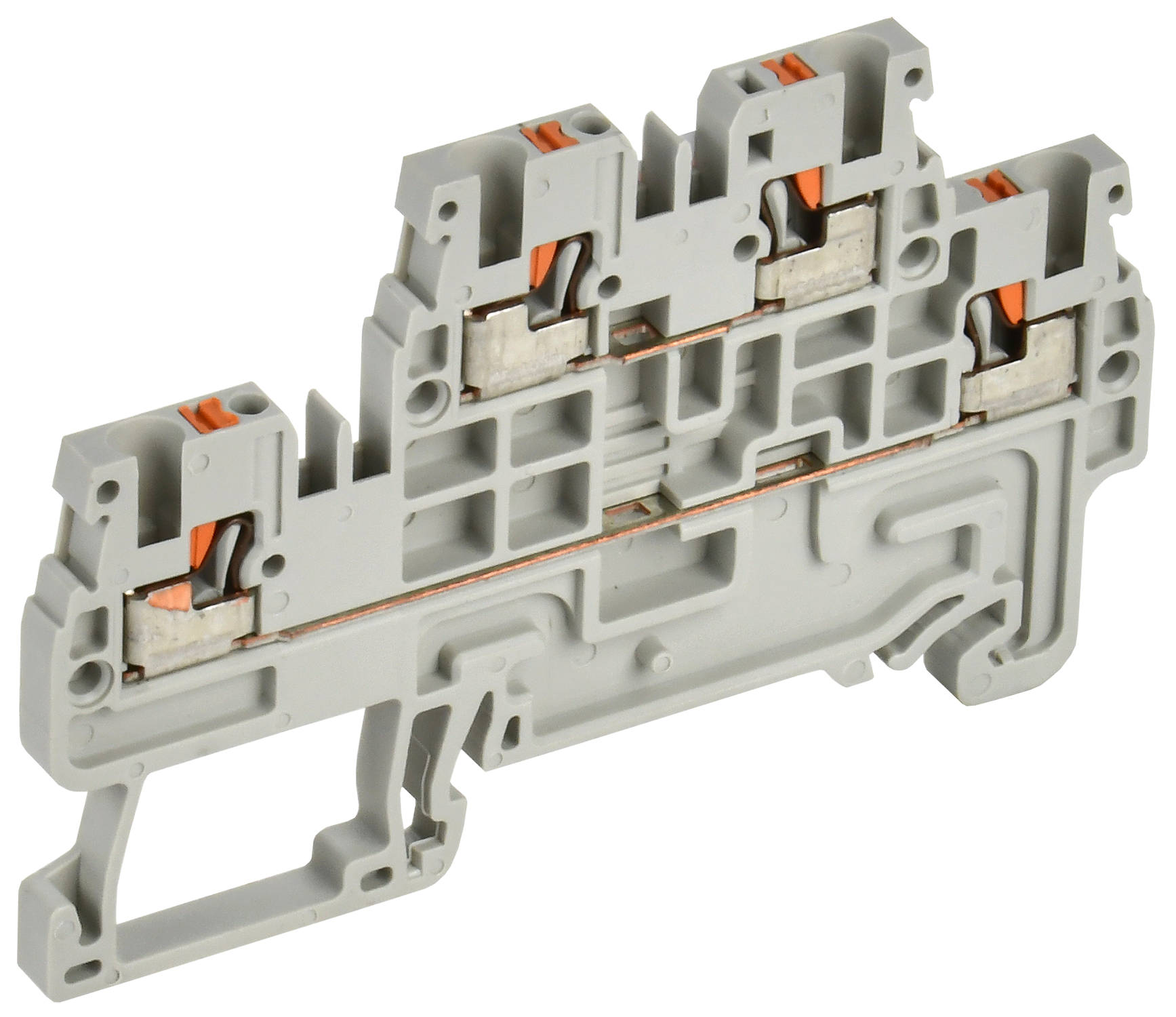 ARMAFIX Клемма пружинная Push-in CP-ML 2 ур. 1,5мм2 серая IEK