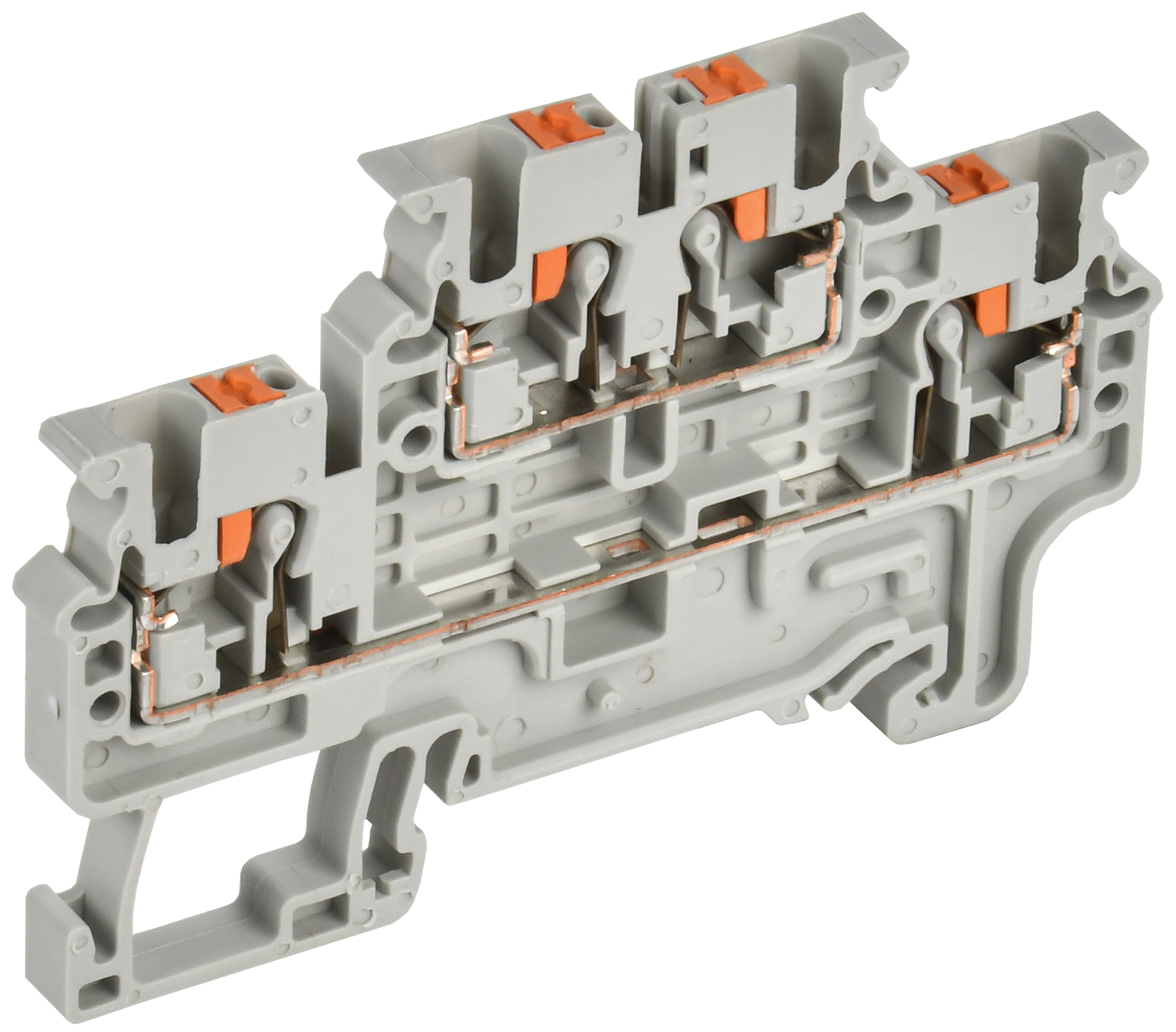 ARMAFIX Клемма пружинная Push-in CP-ML 2 ур. 2,5мм2 серая IEK
