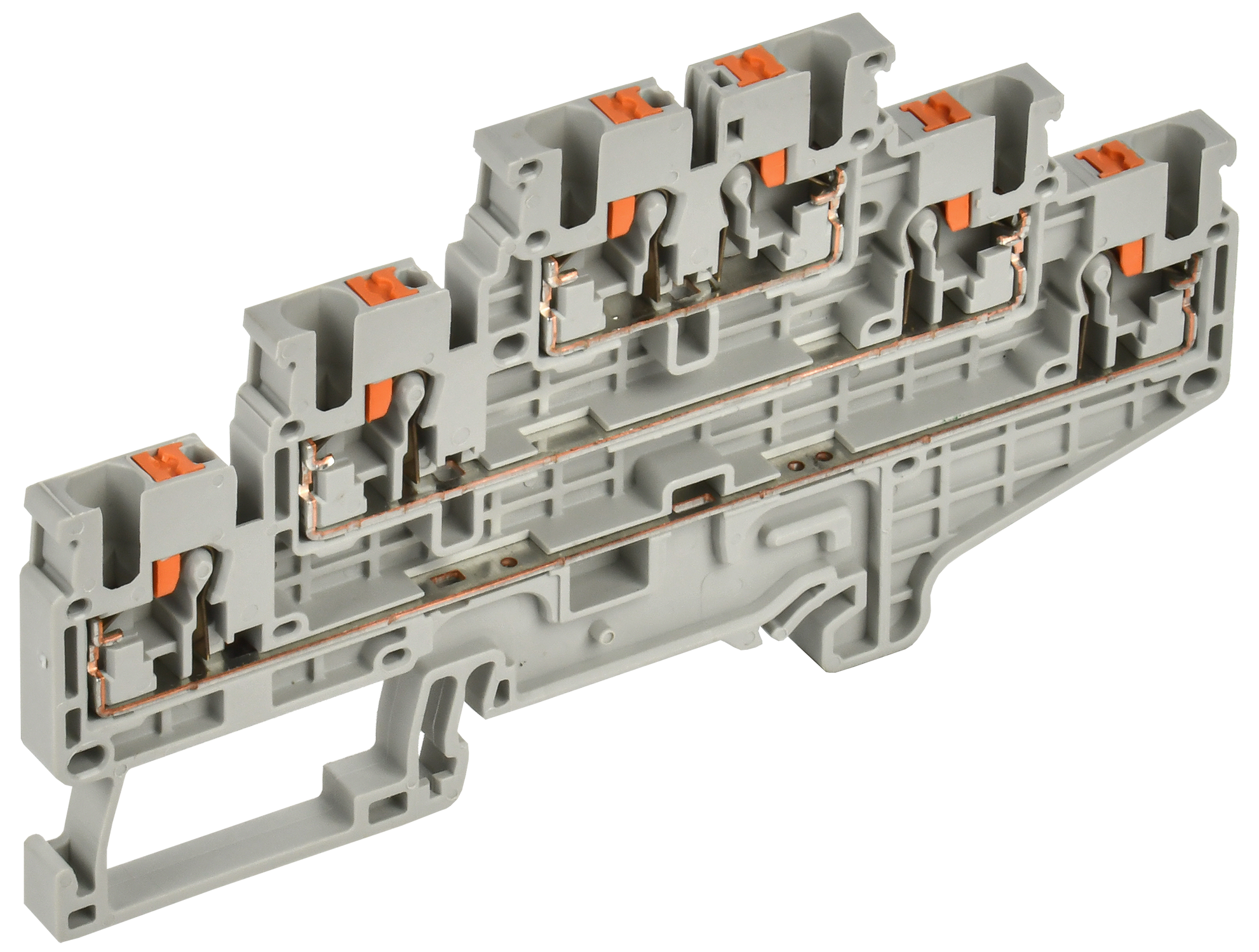 ARMAFIX Клемма пружинная Push-in CP-ML 3 ур. 2,5мм2 серая IEK