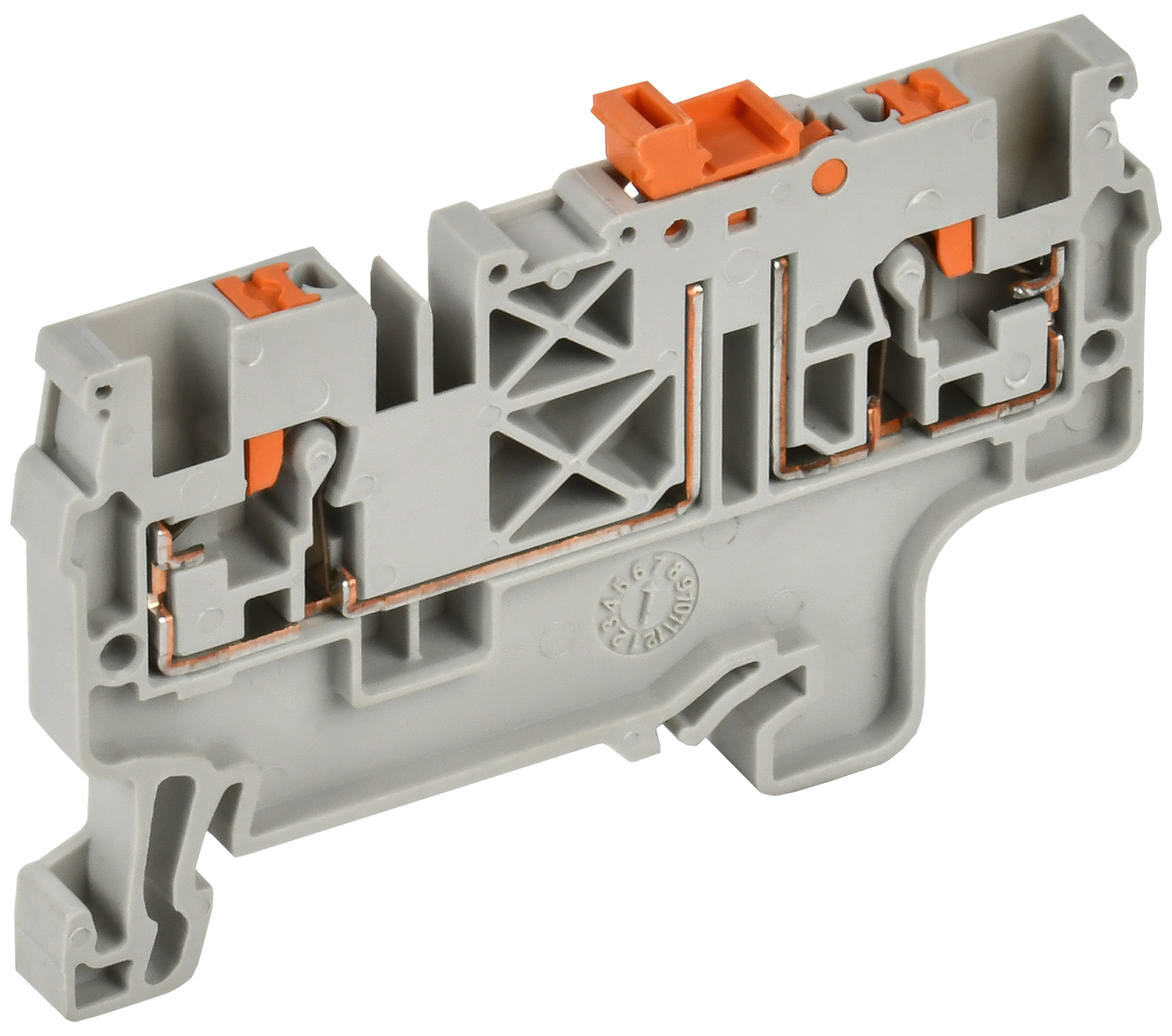 ARMAFIX Клемма пружинная Push-in CP-DT измерительная с ножевым размыкателем 2,5мм2 серая IEK