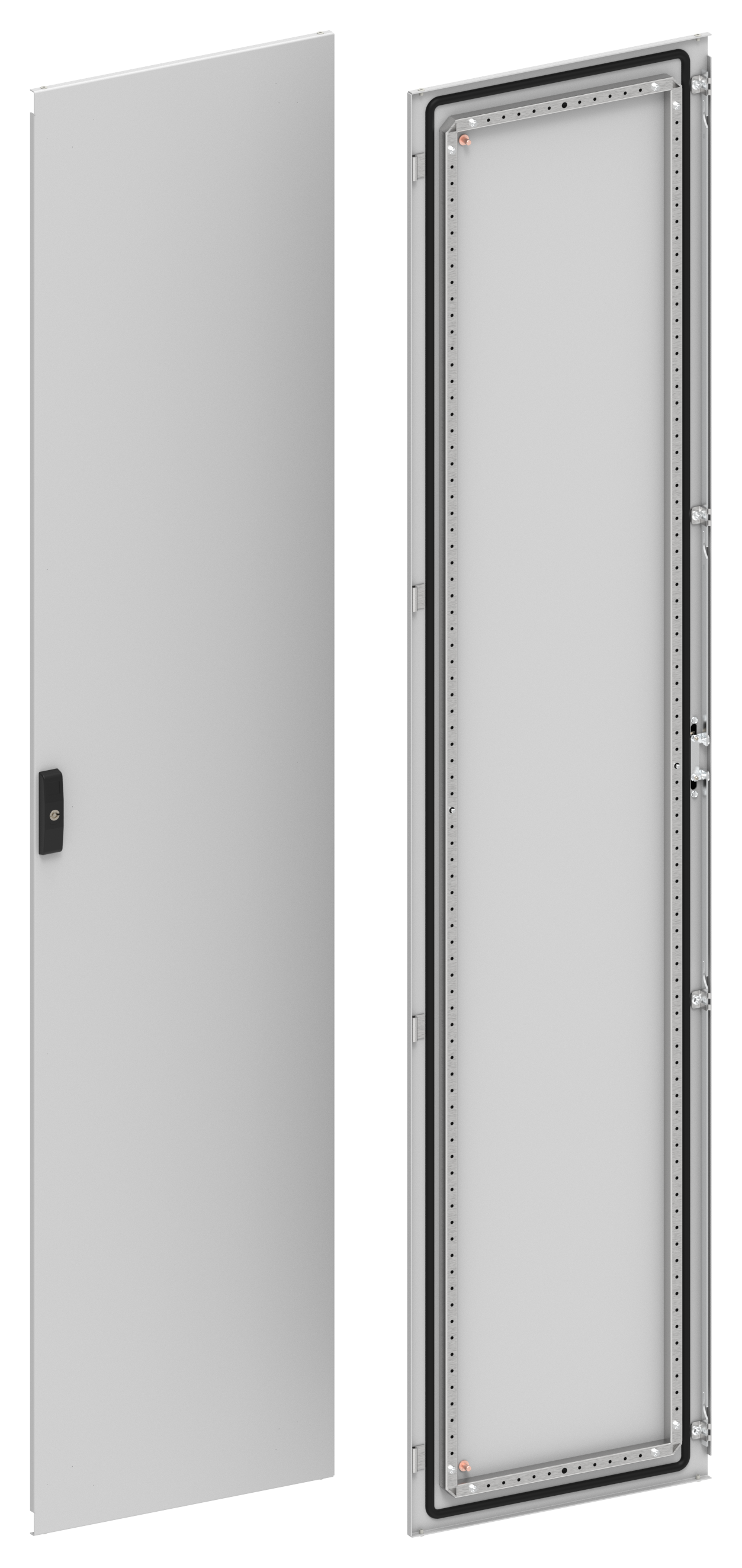 FORMAT Дверь металлическая двустворчатая (створка 1) 2200х500мм IEK