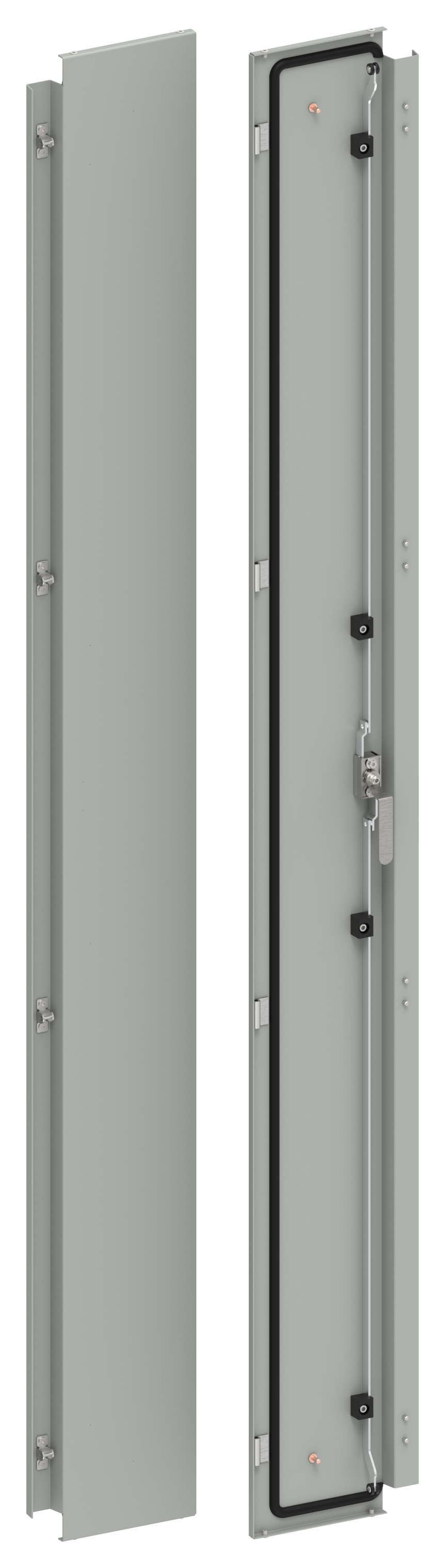 FORMAT Дверь металлическая двустворчатая (створка 2) 2000х400мм IEK