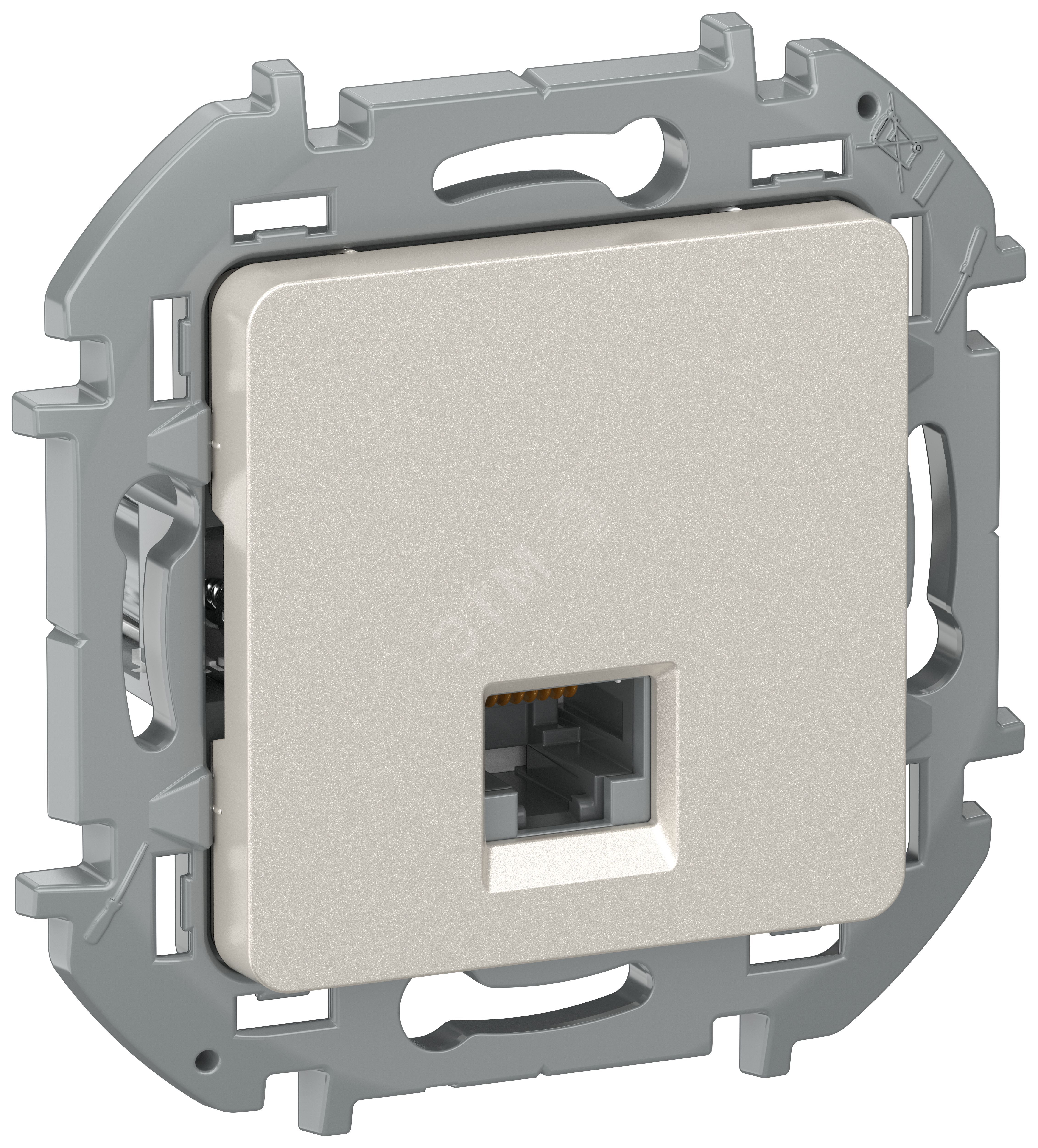 Изображение товара IEKINSPIRIA Розетка компьютерная RJ45 категория 5Е UTP 6731181 шампань (шт)