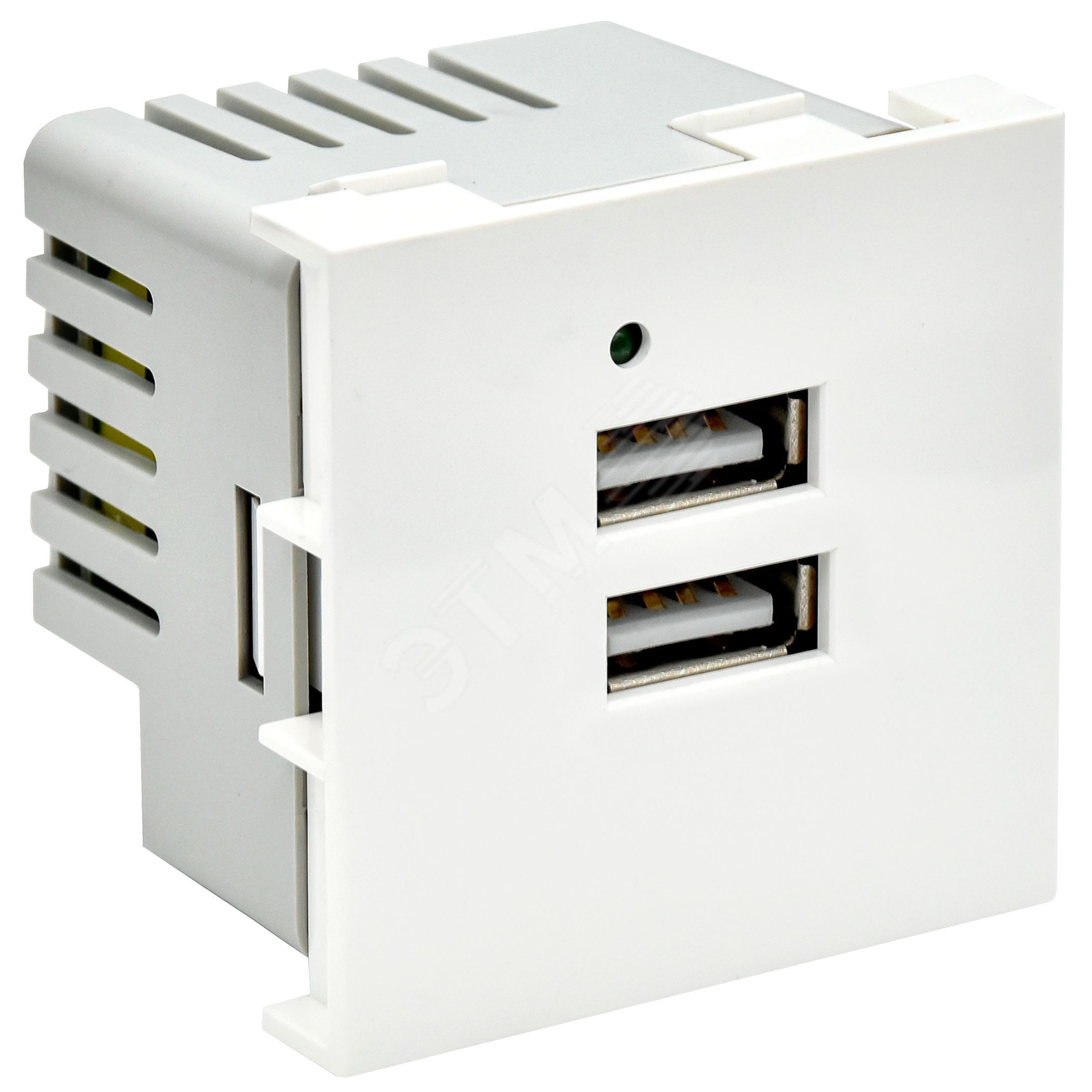 Изображение товара PRIMER РКЮ-23-40-П Розетка USB A+A 5В 4,2А (2 модуля) белая (шт) Изображение товара PRIMER РКЮ-23-40-П Розетка USB A+A 5В 4,2А (2 модуля) белая (шт)