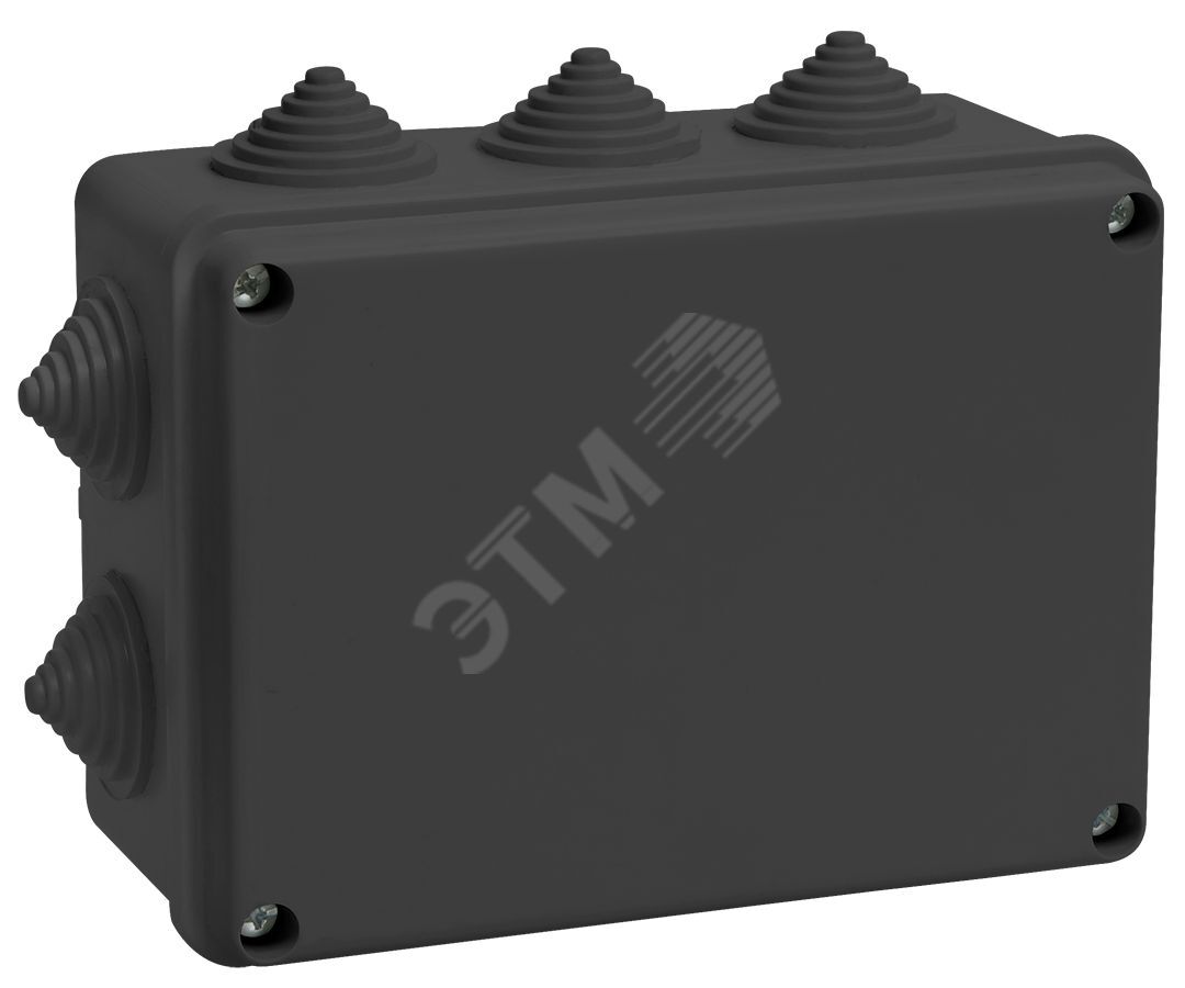 Изображение товара Коробка распаячная IEK IP55 для открытой проводки 150х110х70мм Черная Изображение товара Коробка распаячная IEK IP55 для открытой проводки 150х110х70мм Черная