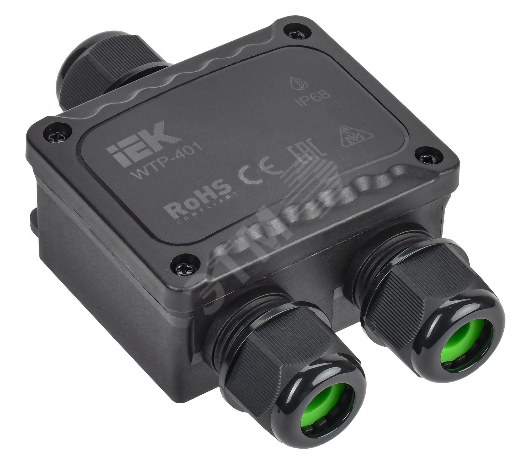 Изображение товара Коробка распределительная герметичная WTP-401 3 ввода IP68 (шт)