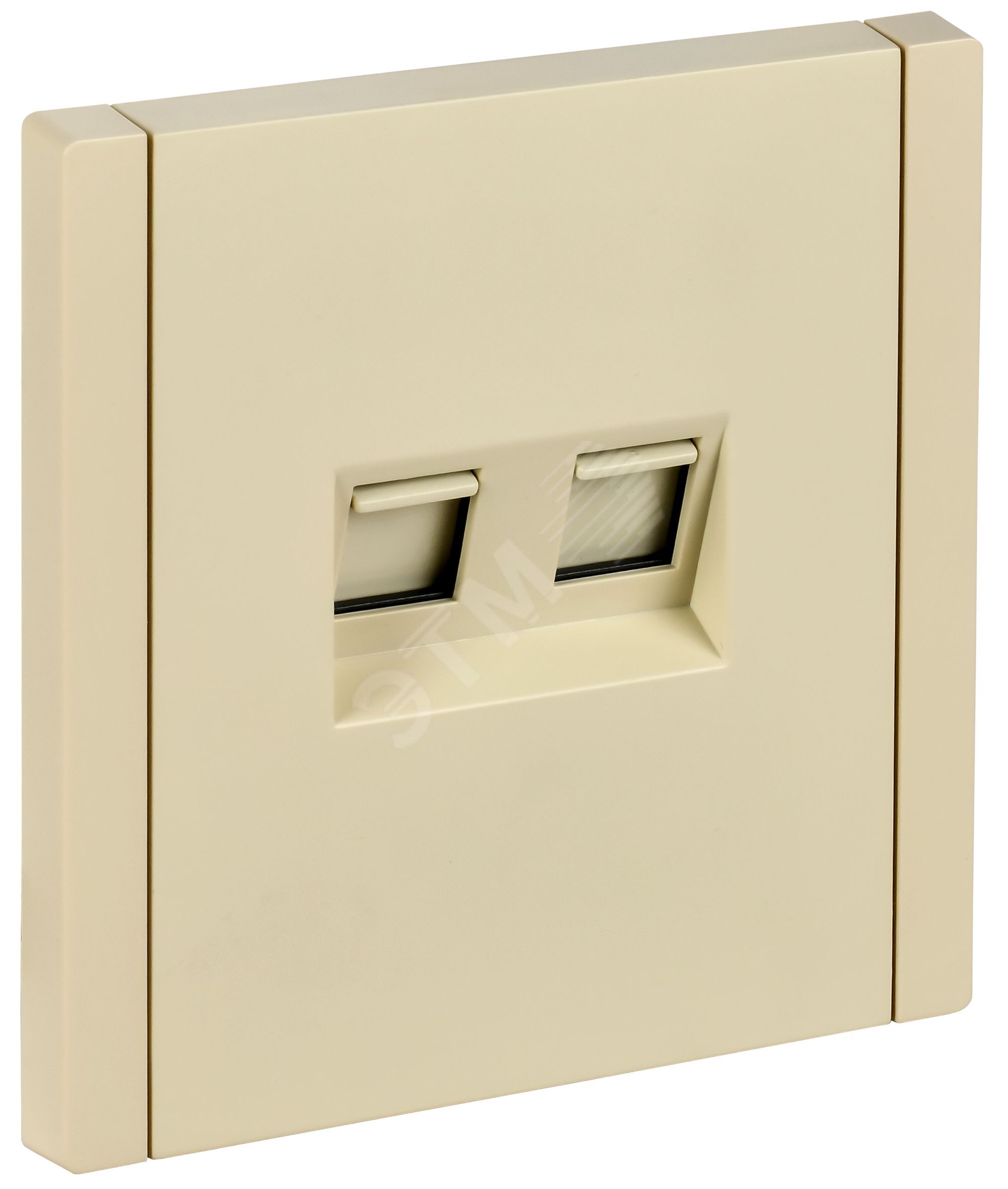 FORTE&PIANO Розетка двойная RJ11+RJ45 кат.5E FP435 ваниль