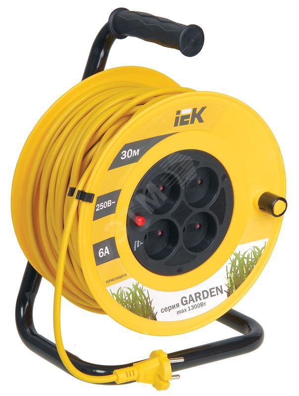 Изображение товара Удлинитель силовой IEK Garden 30 м 4 розетки с термозащитой Изображение товара Удлинитель силовой IEK Garden 30 м 4 розетки с термозащитой