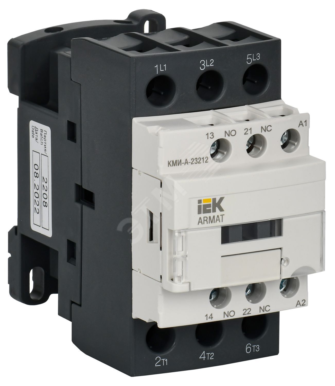 Изображение товара Контактор IEK ARMAT КМИ-А-23212 32А 400В AC3 1НО/1НЗ
