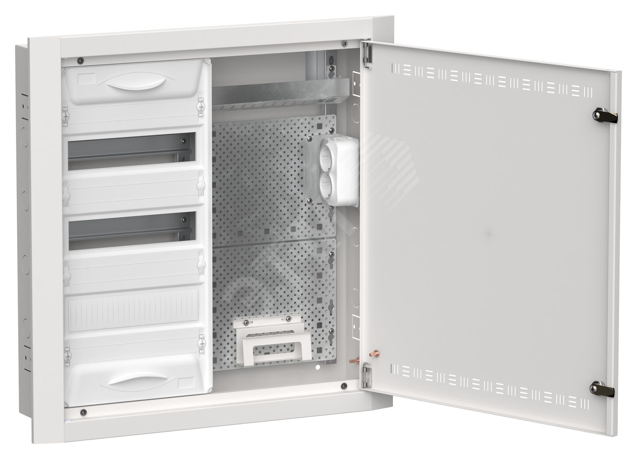 Изображение товара Щит распределительный IEK TITAN 5 2х36 модулей IP30 белый Изображение товара Щит распределительный IEK TITAN 5 2х36 модулей IP30 белый