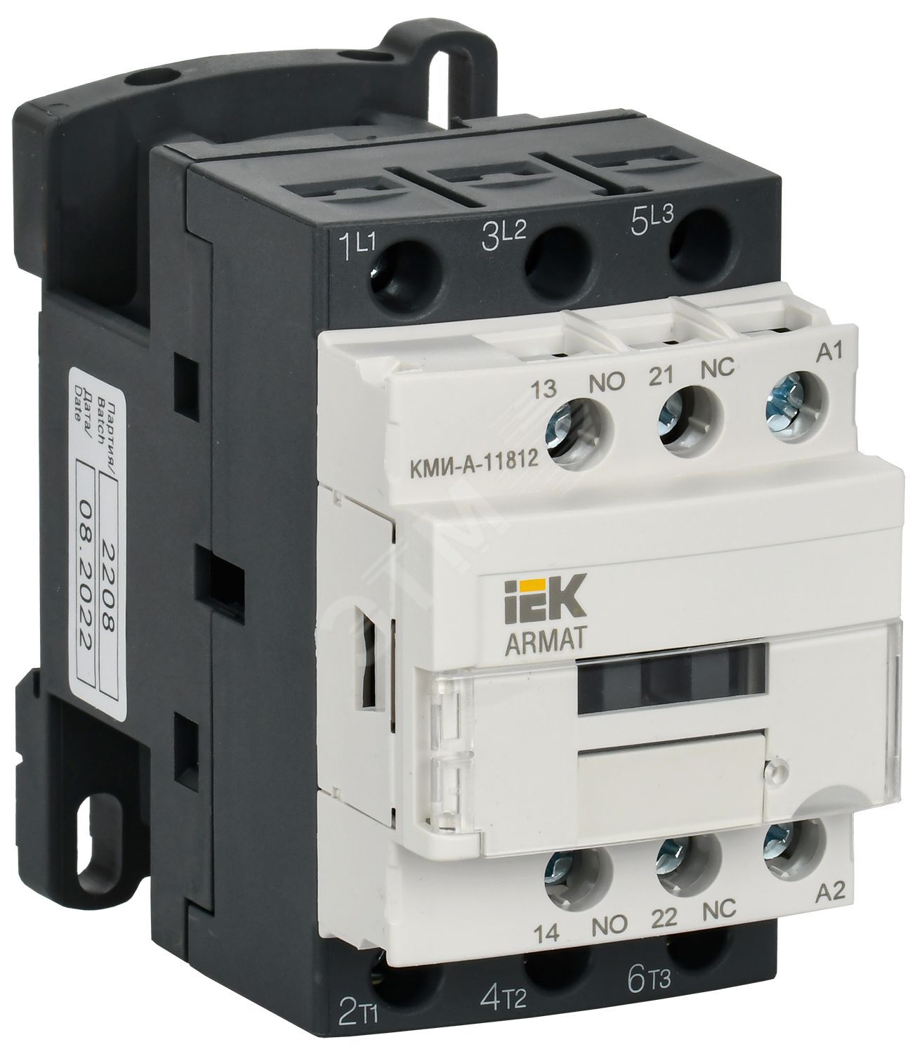 Изображение товара ARMAT Контактор КМИ-А-11812 LC1D 18А 24В/АС3 1NO/1NC (шт)