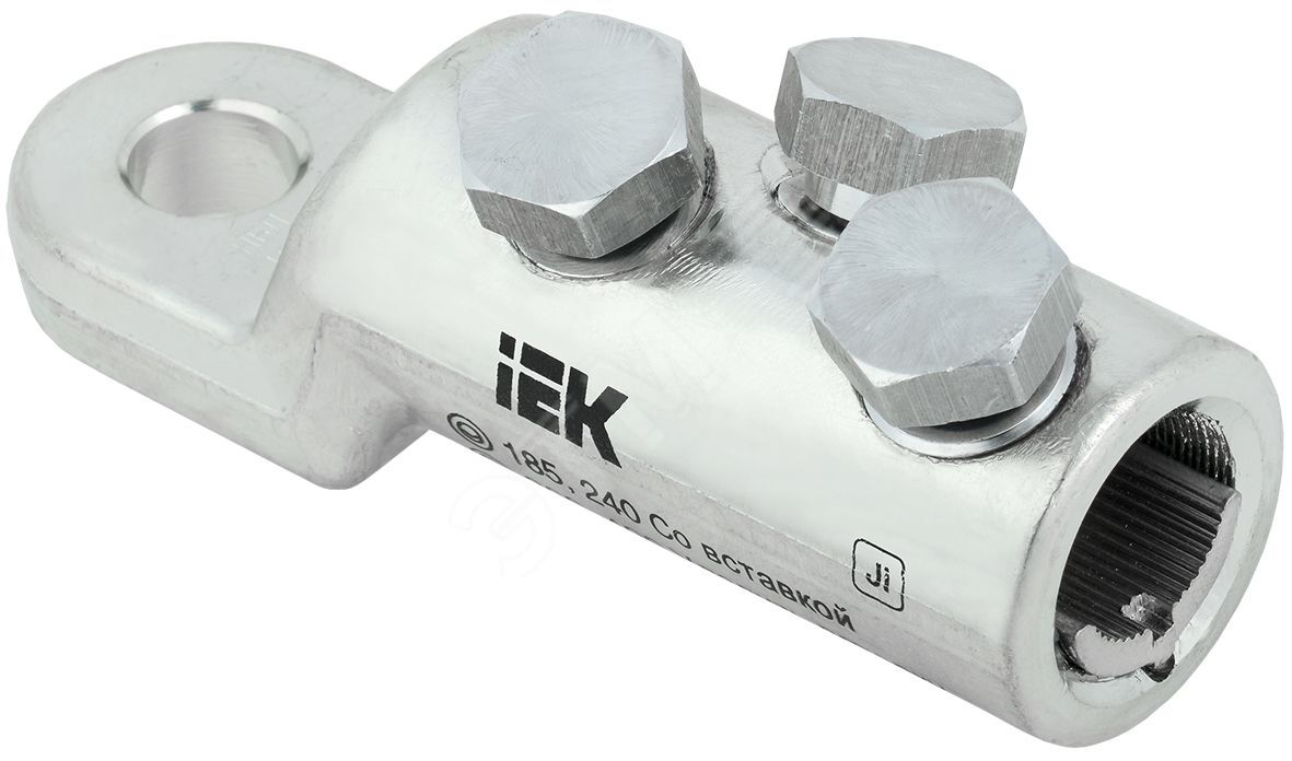 Изображение товара Наконечник болтовой луженый IEK 185-400-16/3 35кВ для высоковольтных линий Изображение товара Наконечник болтовой луженый IEK 185-400-16/3 35кВ для высоковольтных линий