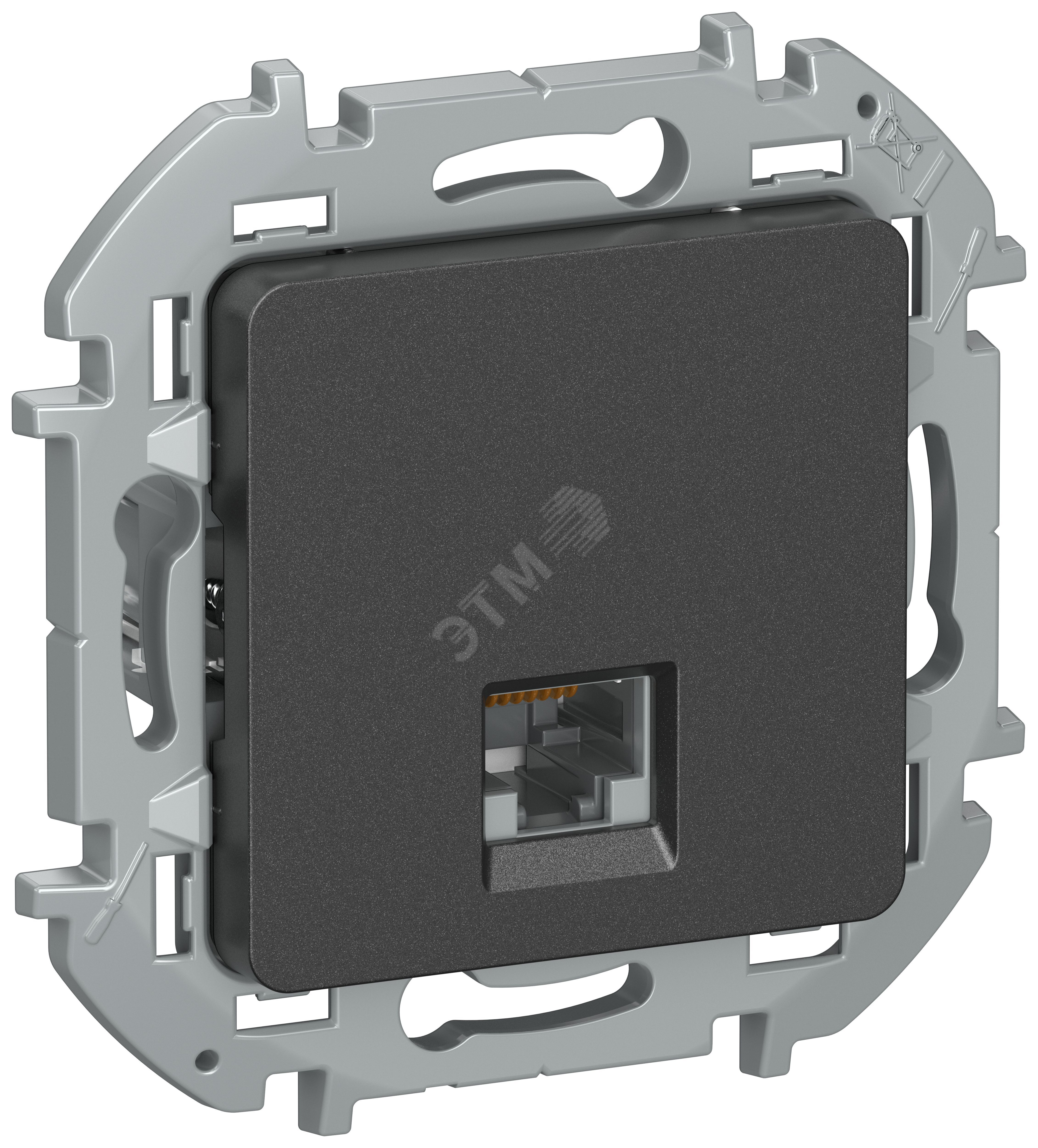 Изображение товара IEKINSPIRIA Розетка компьютерная RJ45 категория 5Е UTP 6738281 антрацит (шт) Изображение товара IEKINSPIRIA Розетка компьютерная RJ45 категория 5Е UTP 6738281 антрацит (шт)