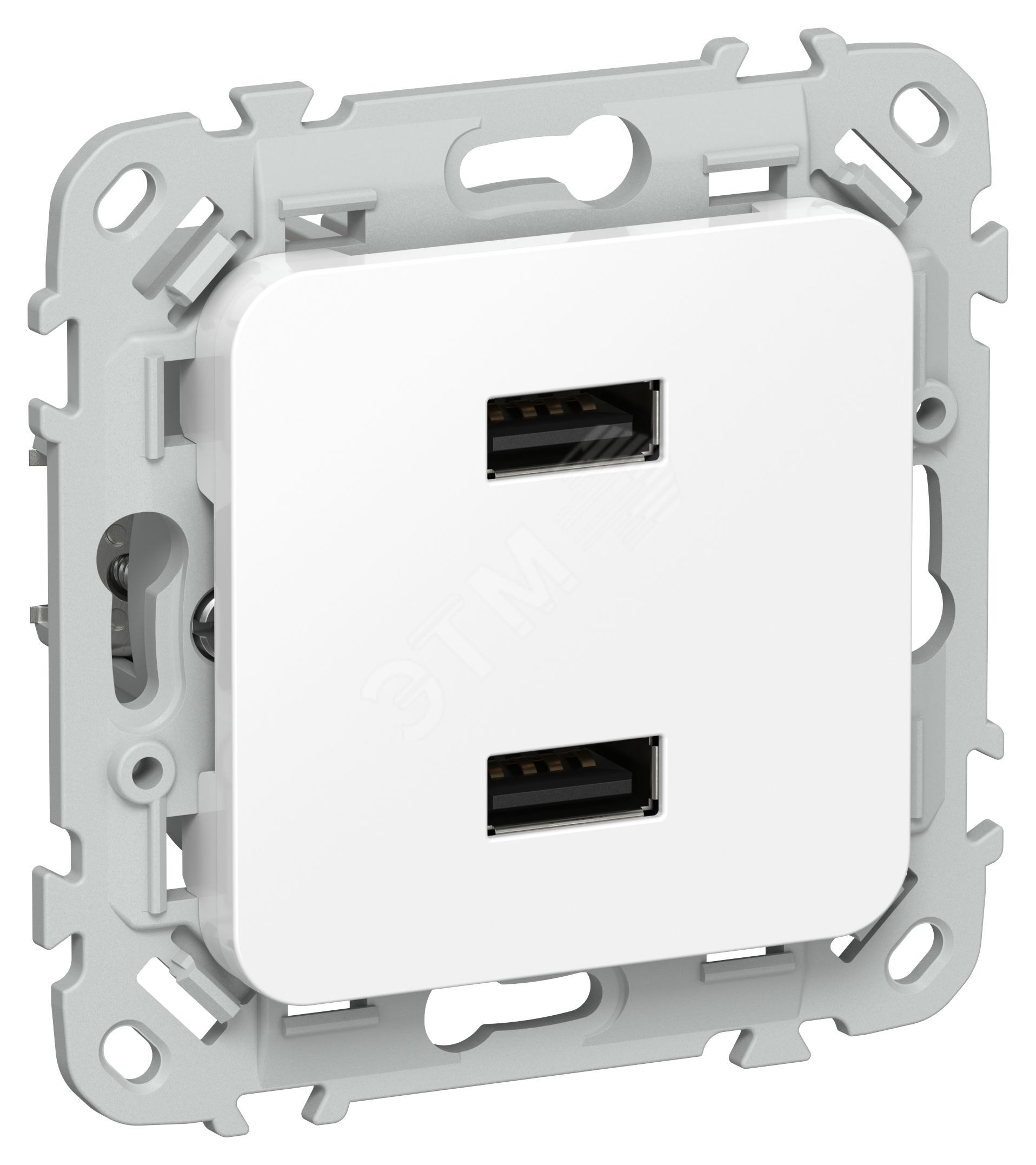 Изображение товара Розетка USB IEK серии FLITE 3,1А белая, скрытый монтаж Изображение товара Розетка USB IEK серии FLITE 3,1А белая, скрытый монтаж