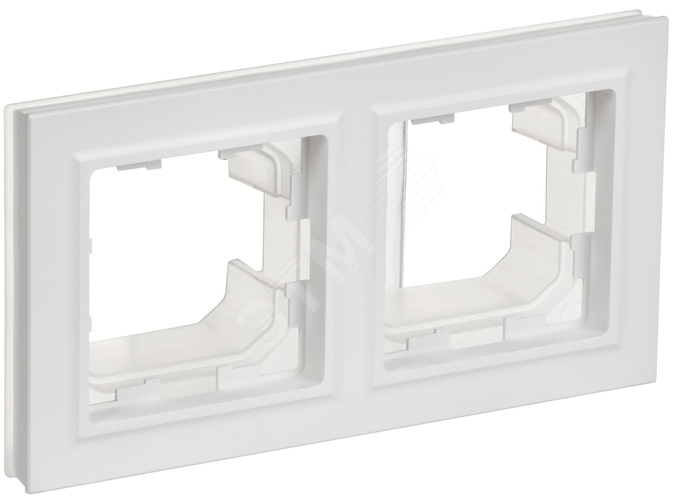 BRITE Рамка 2-местная IP44 РУ-2-БрАБ-44 арктический белый