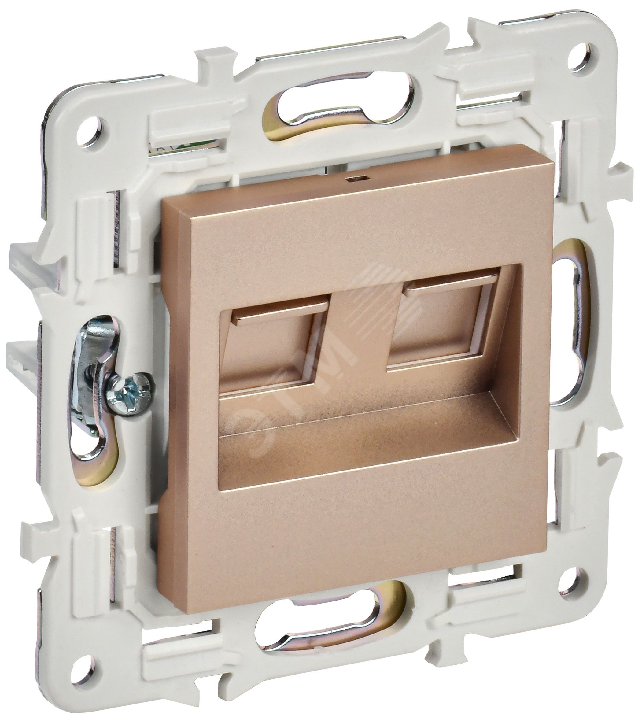 Изображение товара SKANDY Розетка компьютерная двойная RJ45 кат.5E SK-K03Sa песочный (шт) Изображение товара SKANDY Розетка компьютерная двойная RJ45 кат.5E SK-K03Sa песочный (шт)