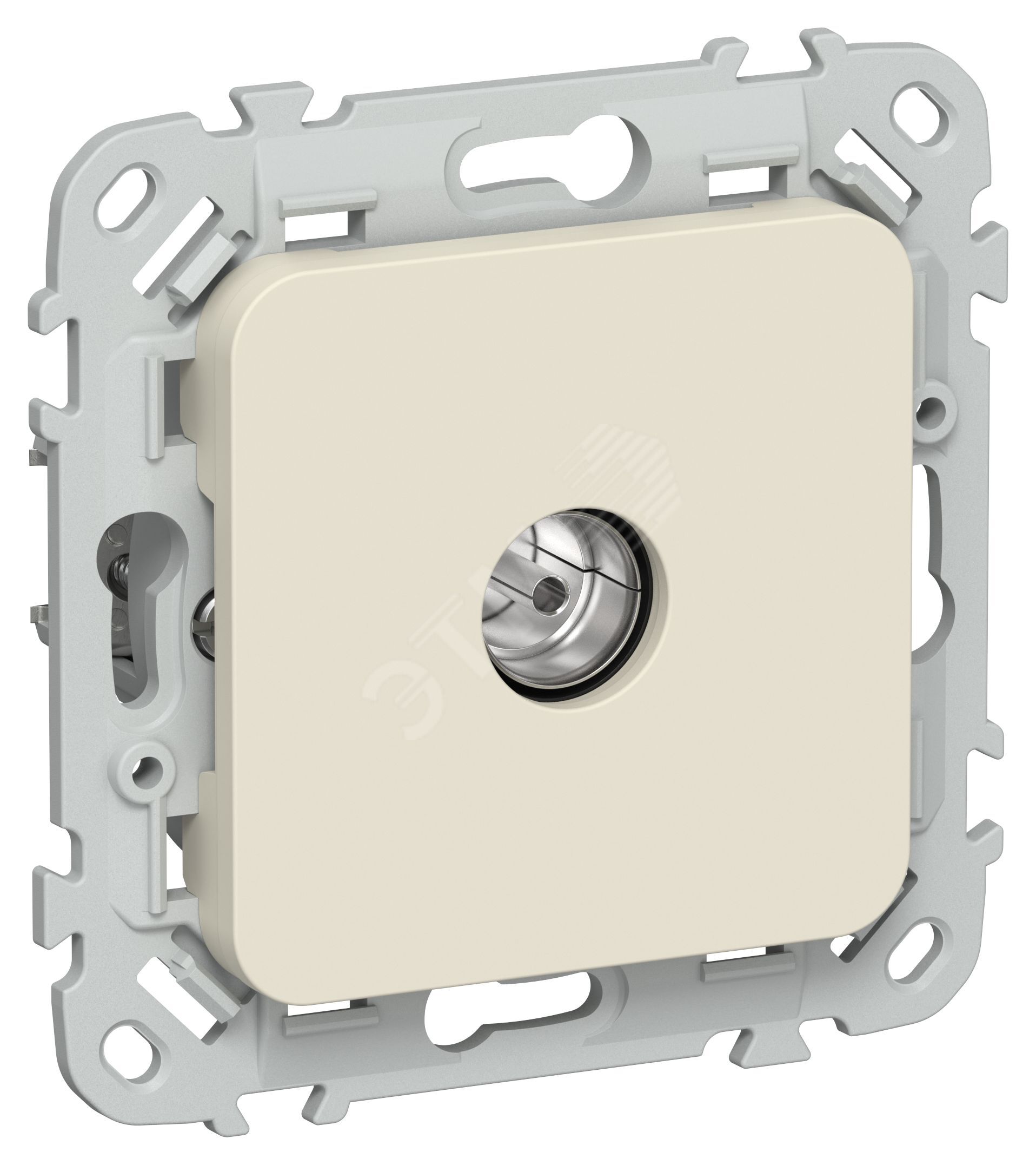 FLITE Розетка TV экранированная оконечная тип M РТВм-1-1-1-ФлСл сливочный