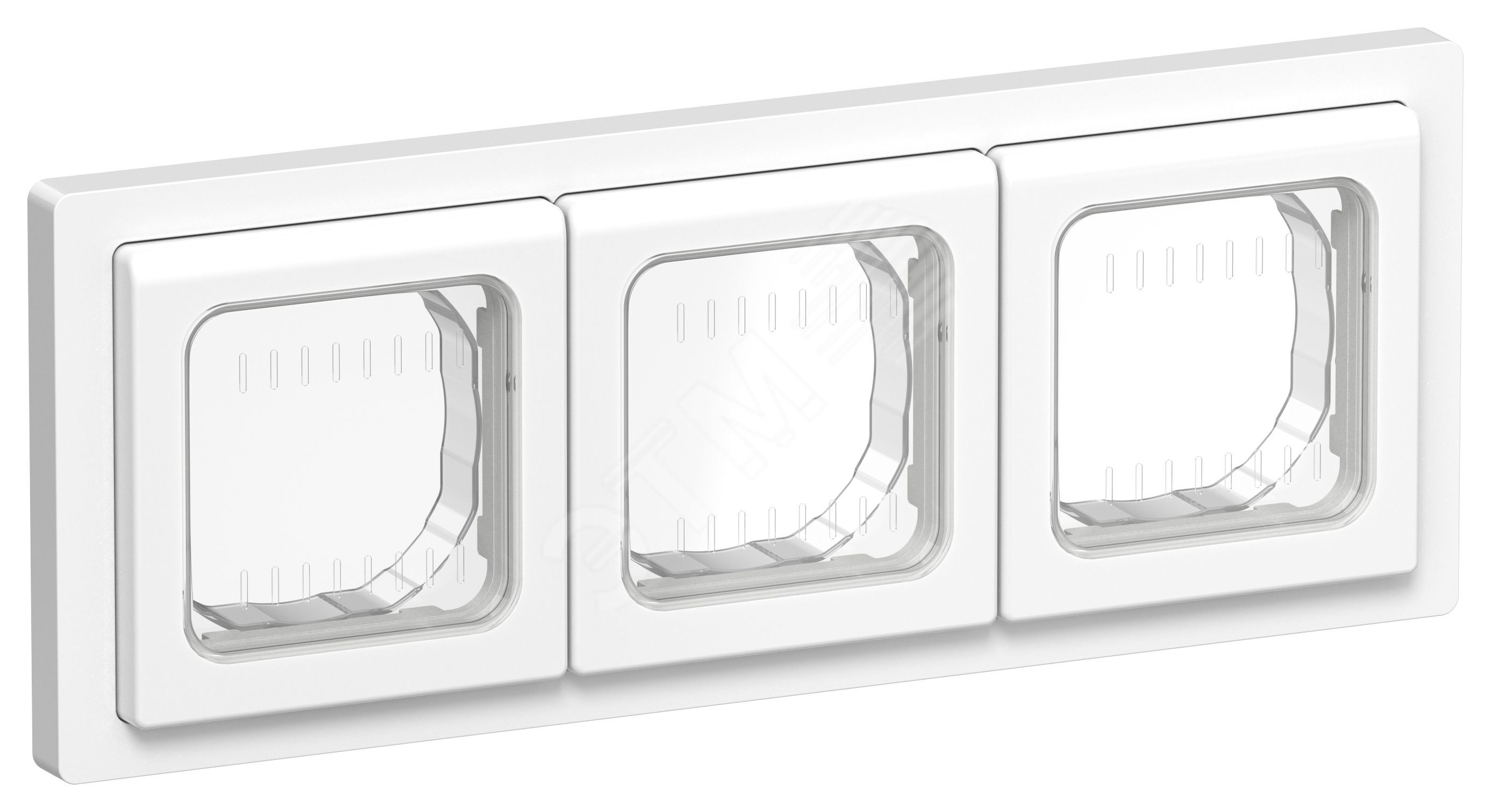Изображение товара Рамка 3-местная IP55 IEK FLITE Белая для электроприборов