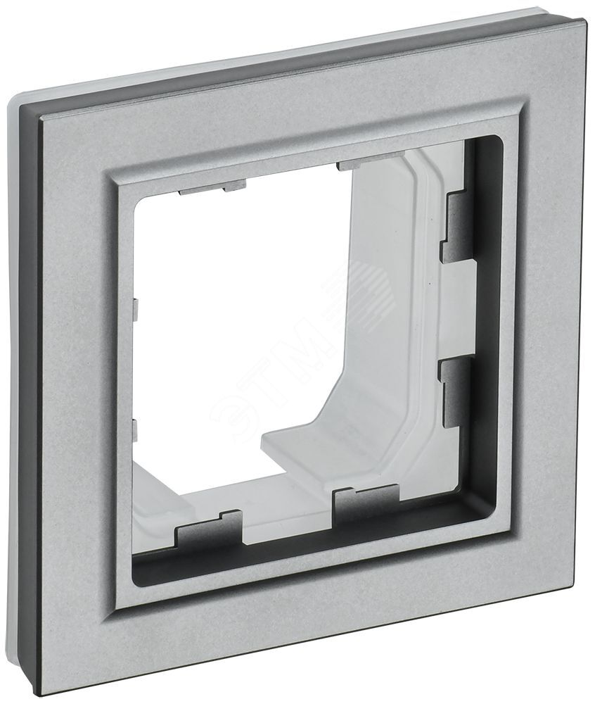 BRITE Рамка 1-местная IP44 РУ-1-БрС-44 сталь