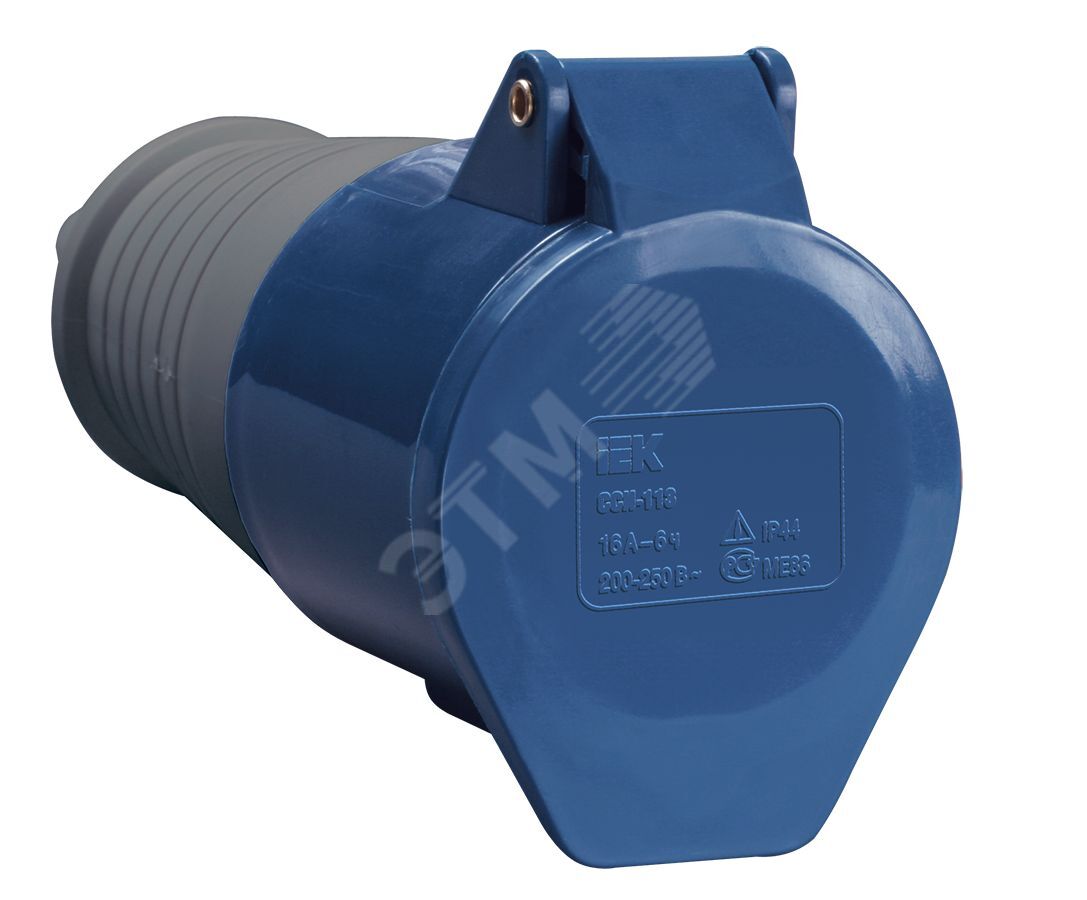 Розетка переносная ССИ-213 2P+PE 16А 200-250В IP44