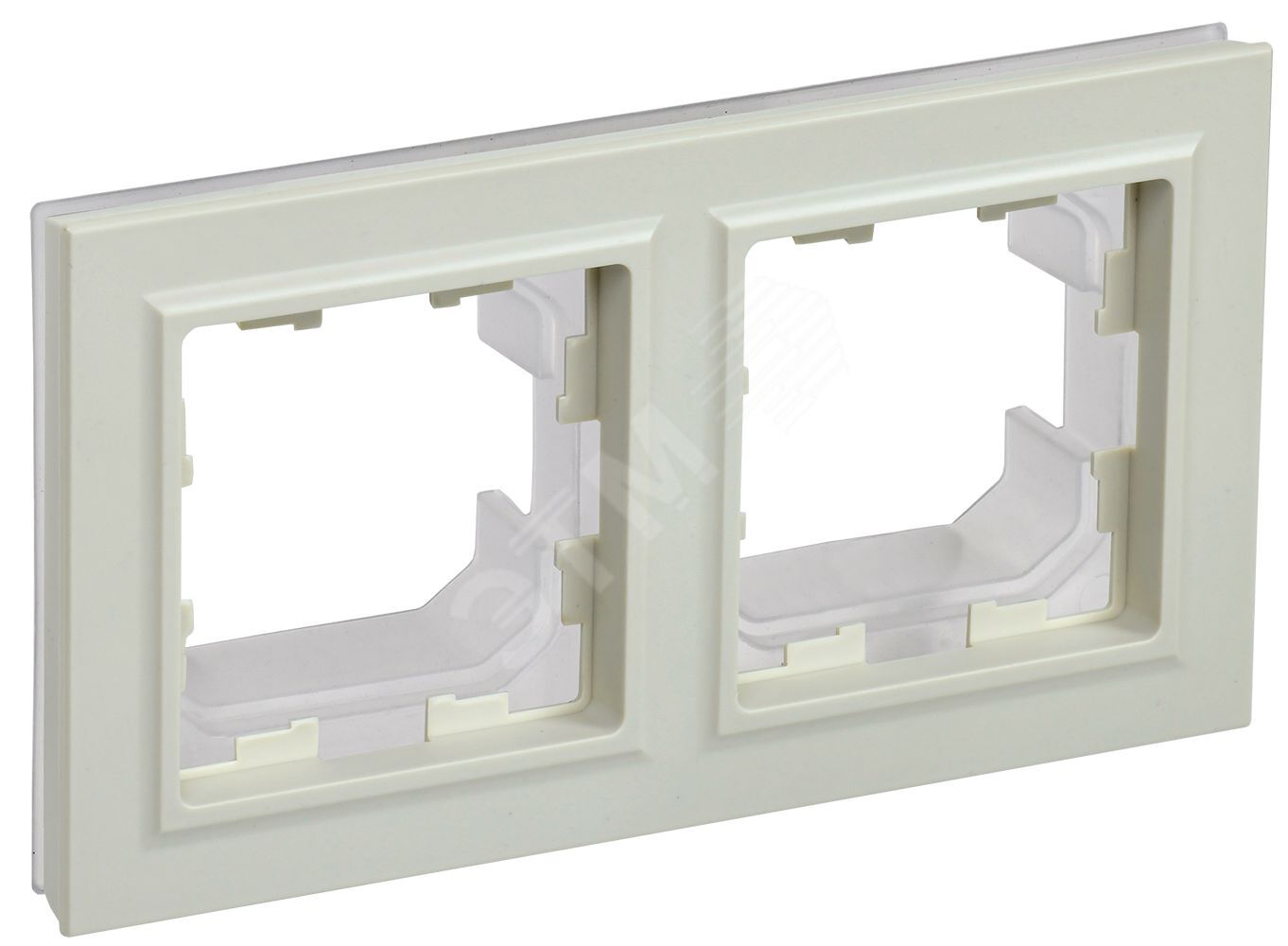 BRITE Рамка 2-местная IP44 РУ-2-БрКр-44 бежевый