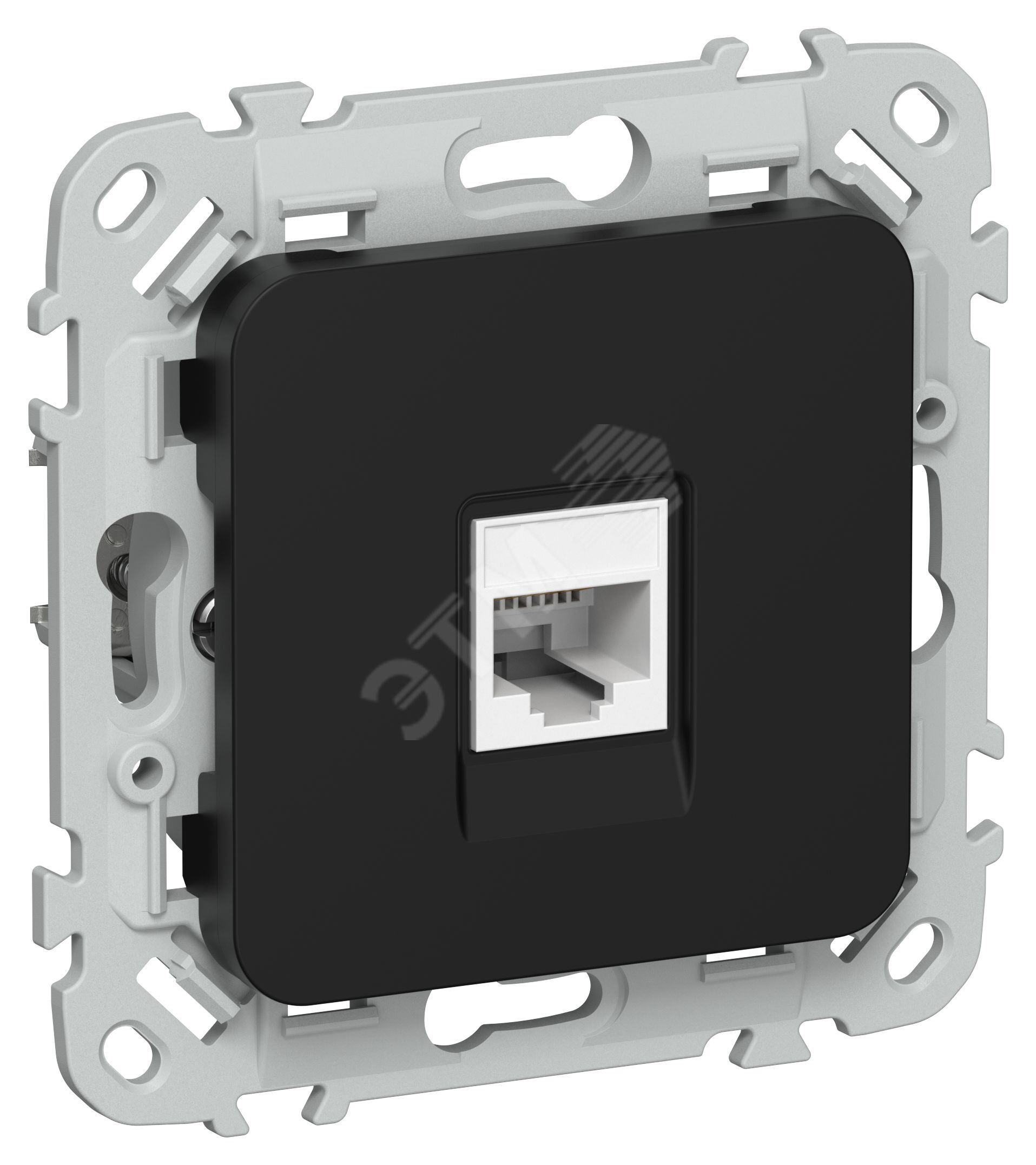 Изображение товара Розетка компьютерная IEK FLITE RJ45 Cat6 черная Изображение товара Розетка компьютерная IEK FLITE RJ45 Cat6 черная
