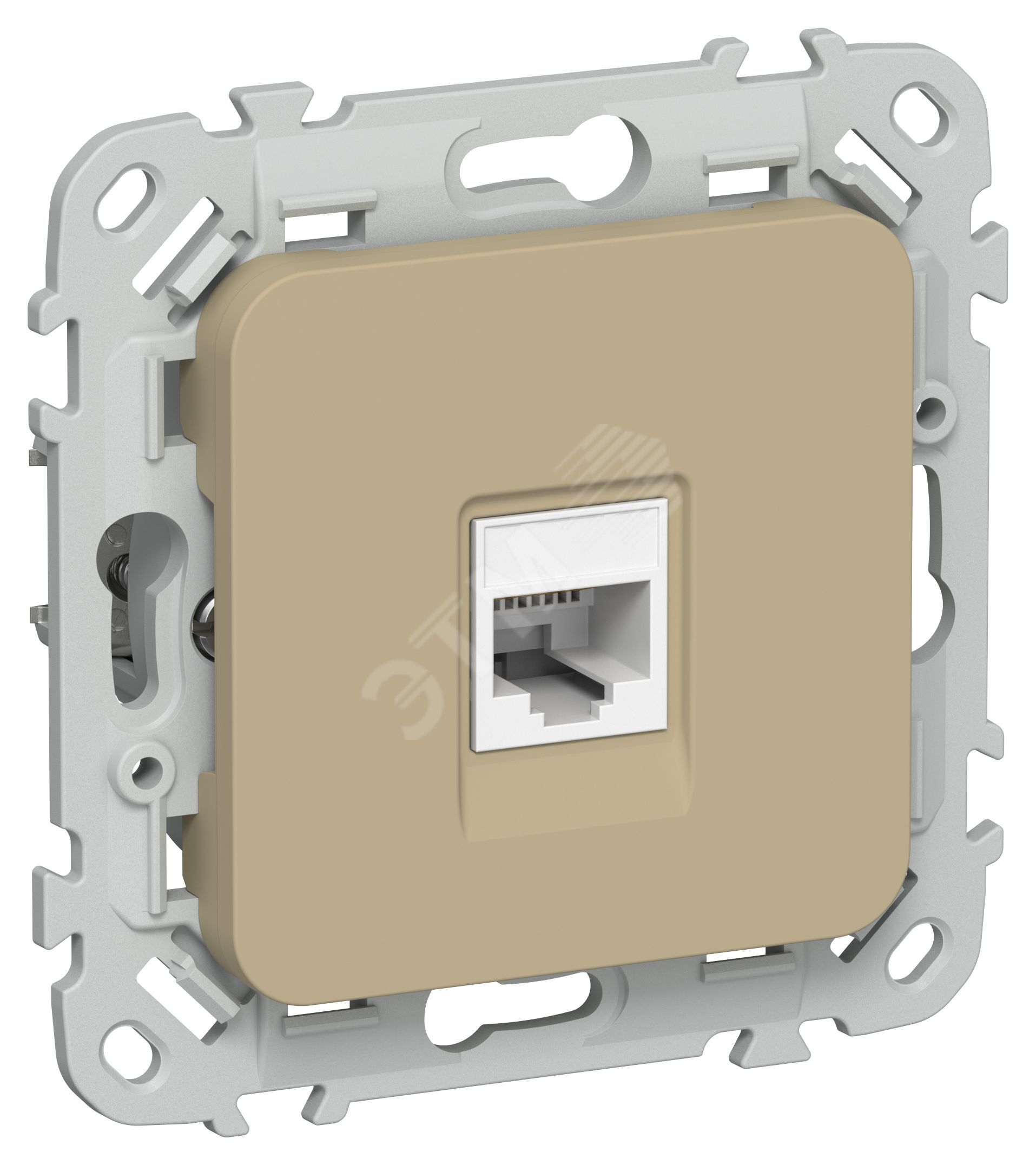 Изображение товара FLITE Розетка компьютерная RJ45 категория 5Е UTP РК5е-1-0-ФлХ хаки (шт)