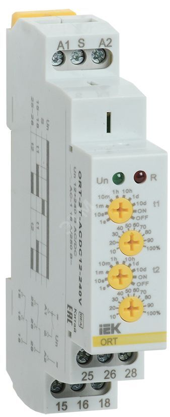 Изображение товара Реле времени ONI ORT-2T AC/DC 12-240 В, 2 контакта Изображение товара Реле времени ONI ORT-2T AC/DC 12-240 В, 2 контакта