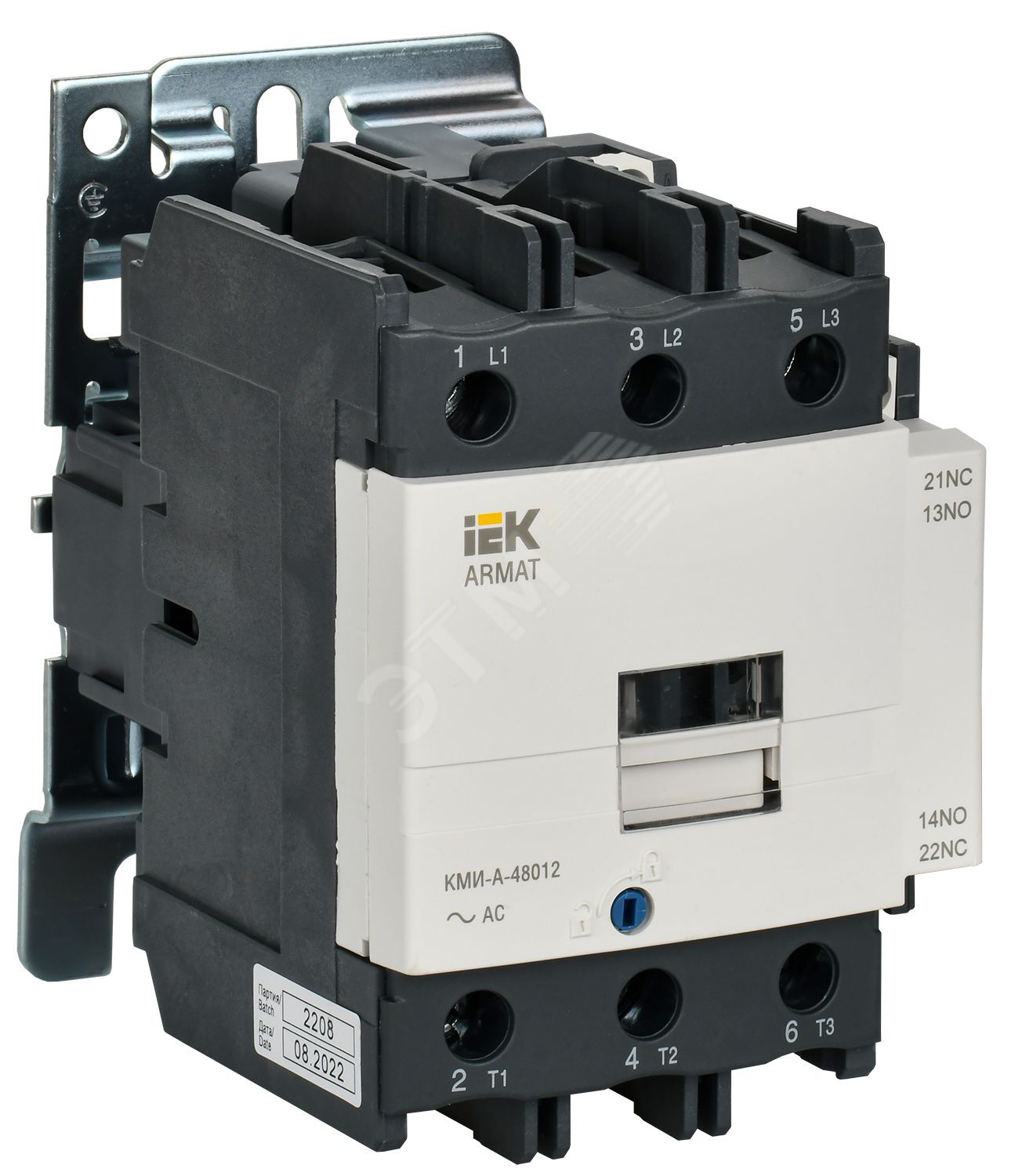 Изображение товара Контактор IEK ARMAT КМИ-А-48012 LC1D 80А 230В AC3 1НО/1НЗ