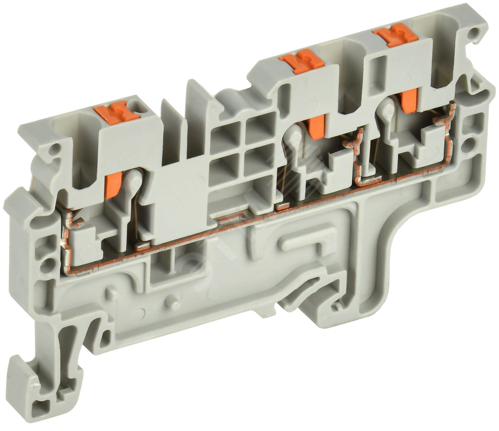 Изображение товара ARMAFIX Клемма пружин. Push-in CP-MC 3 вывода 2,5мм2 серая (шт)