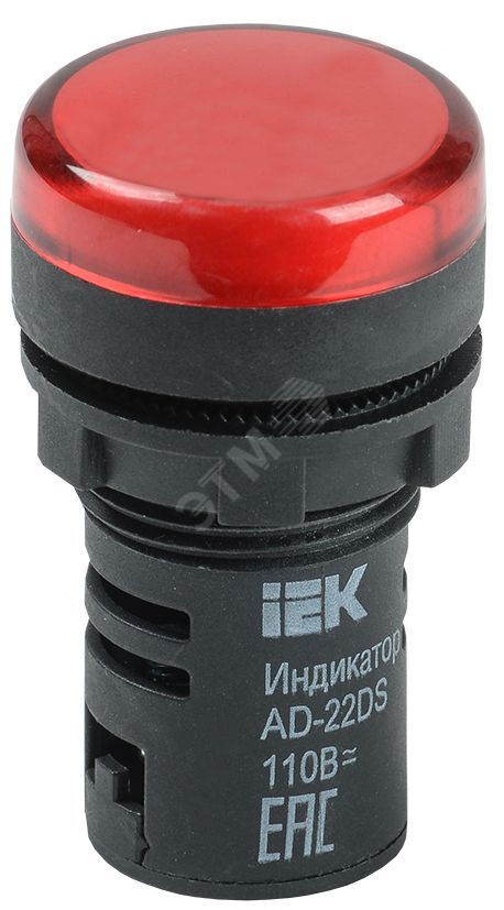Изображение товара Лампа сигнальная IEK BLS10-ADDS-110-K04 Красный 110В