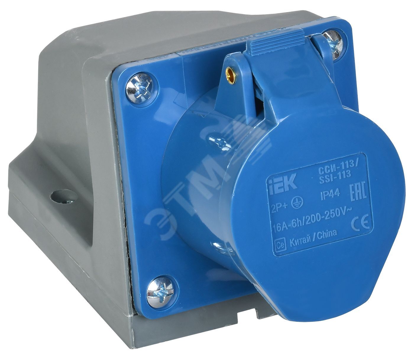 Розетка стационарная ССИ-113 2P+PE 16А 200-250В IP44