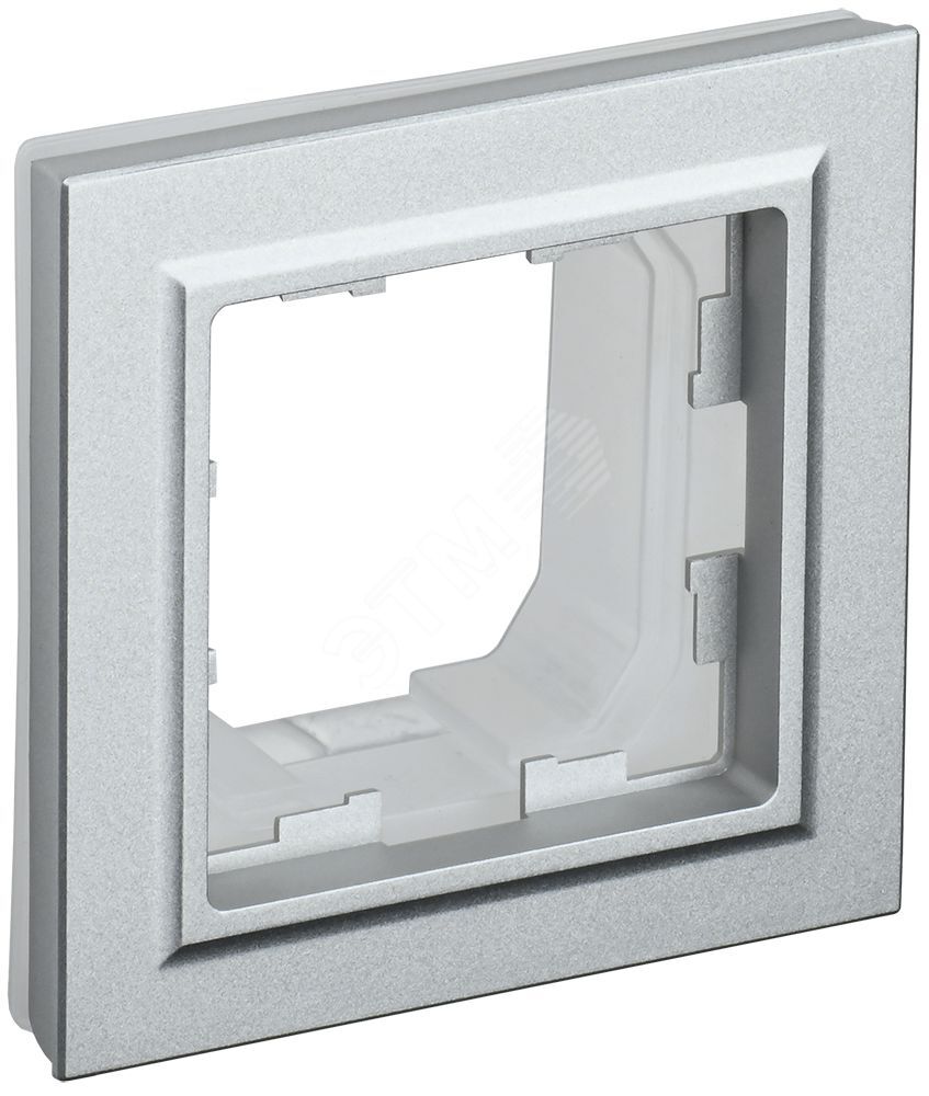 BRITE Рамка 1-местная IP44 РУ-1-БрА-44 алюминий