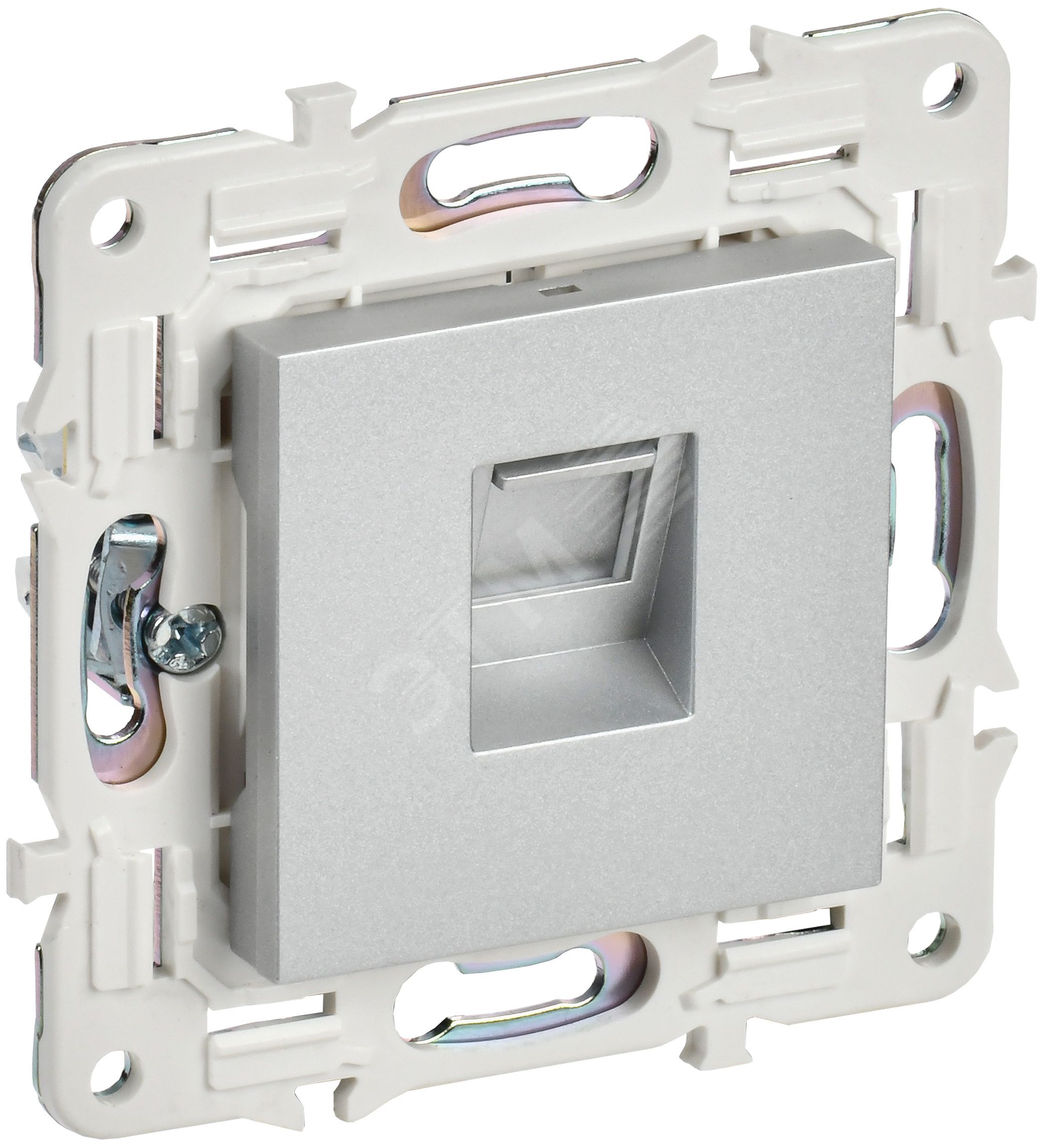 Изображение товара SKANDY Розетка компьютерная RJ45 кат.5E SK-K01S серебряный (шт) Изображение товара SKANDY Розетка компьютерная RJ45 кат.5E SK-K01S серебряный (шт)