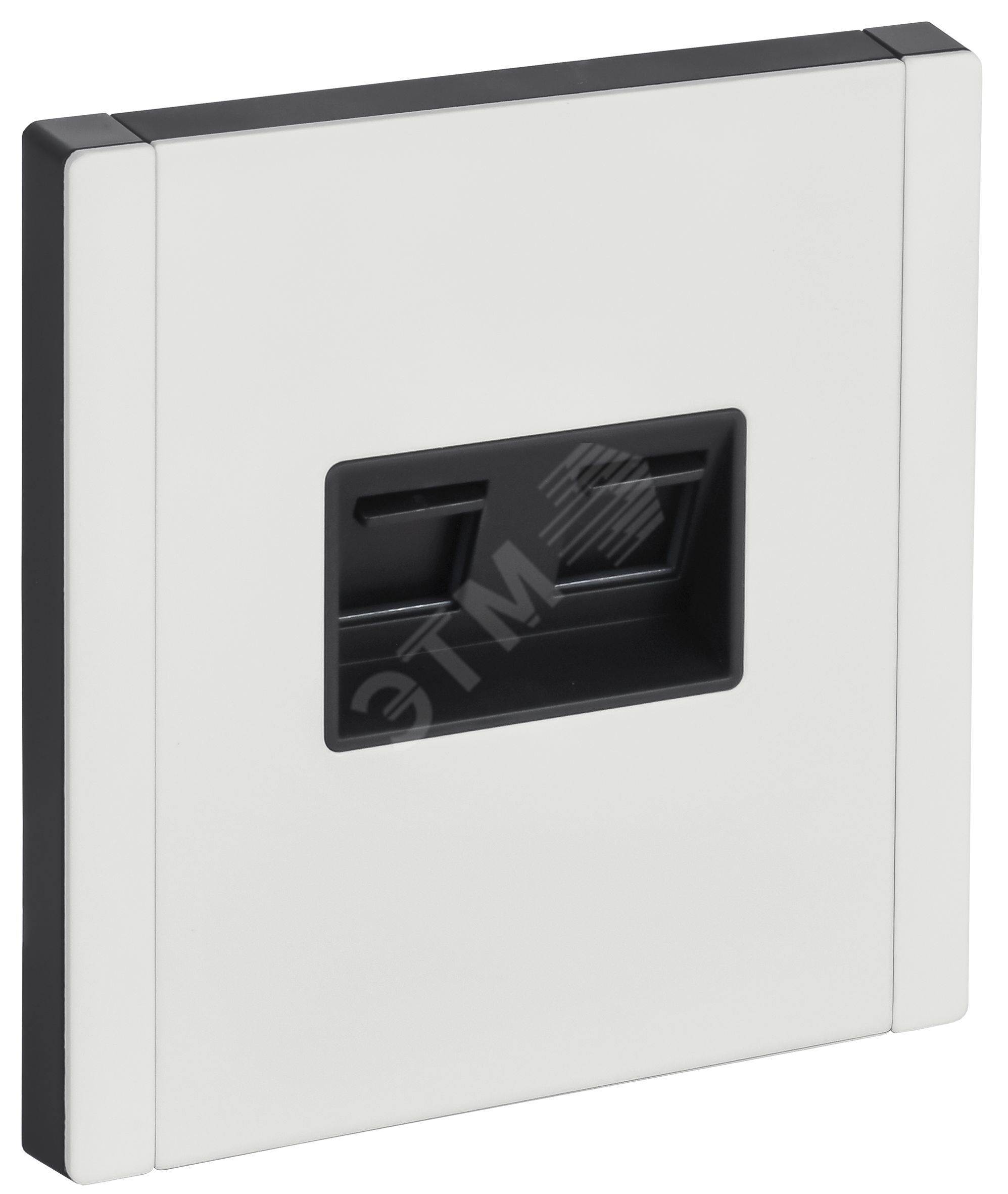 Изображение товара FORTE&PIANO Розетка двойная RJ11+RJ45 кат.5E FP235M металл белый (шт) Изображение товара FORTE&PIANO Розетка двойная RJ11+RJ45 кат.5E FP235M металл белый (шт)