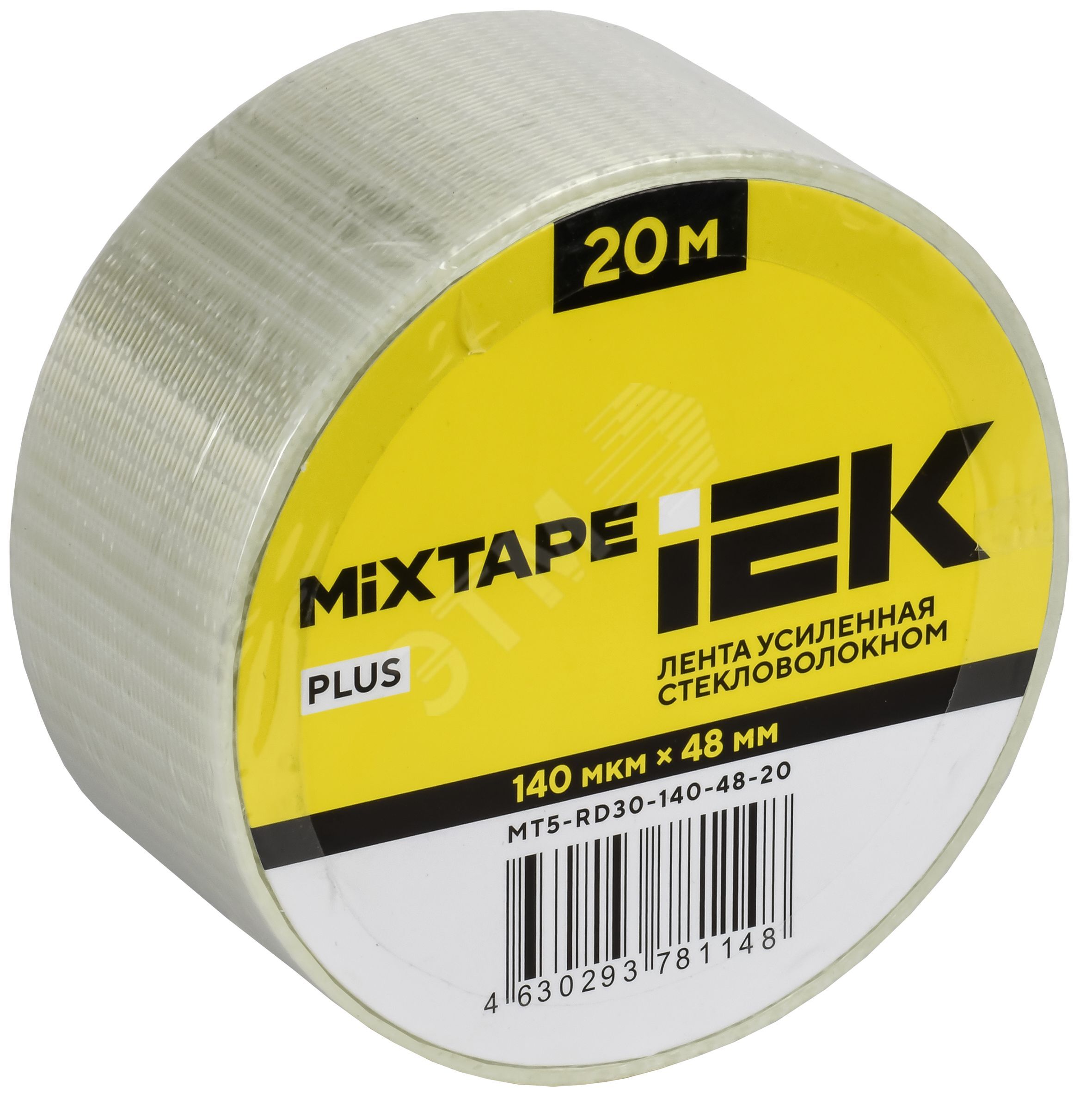 Изображение товара MIXTAPE PLUS Лента усиленная стекловолокном 140мкм 48ммх20м IEK (шт)