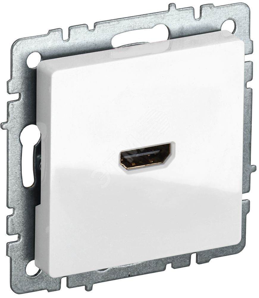 Изображение товара Розетка HDMI IEK BRITE белая для современного интерьера