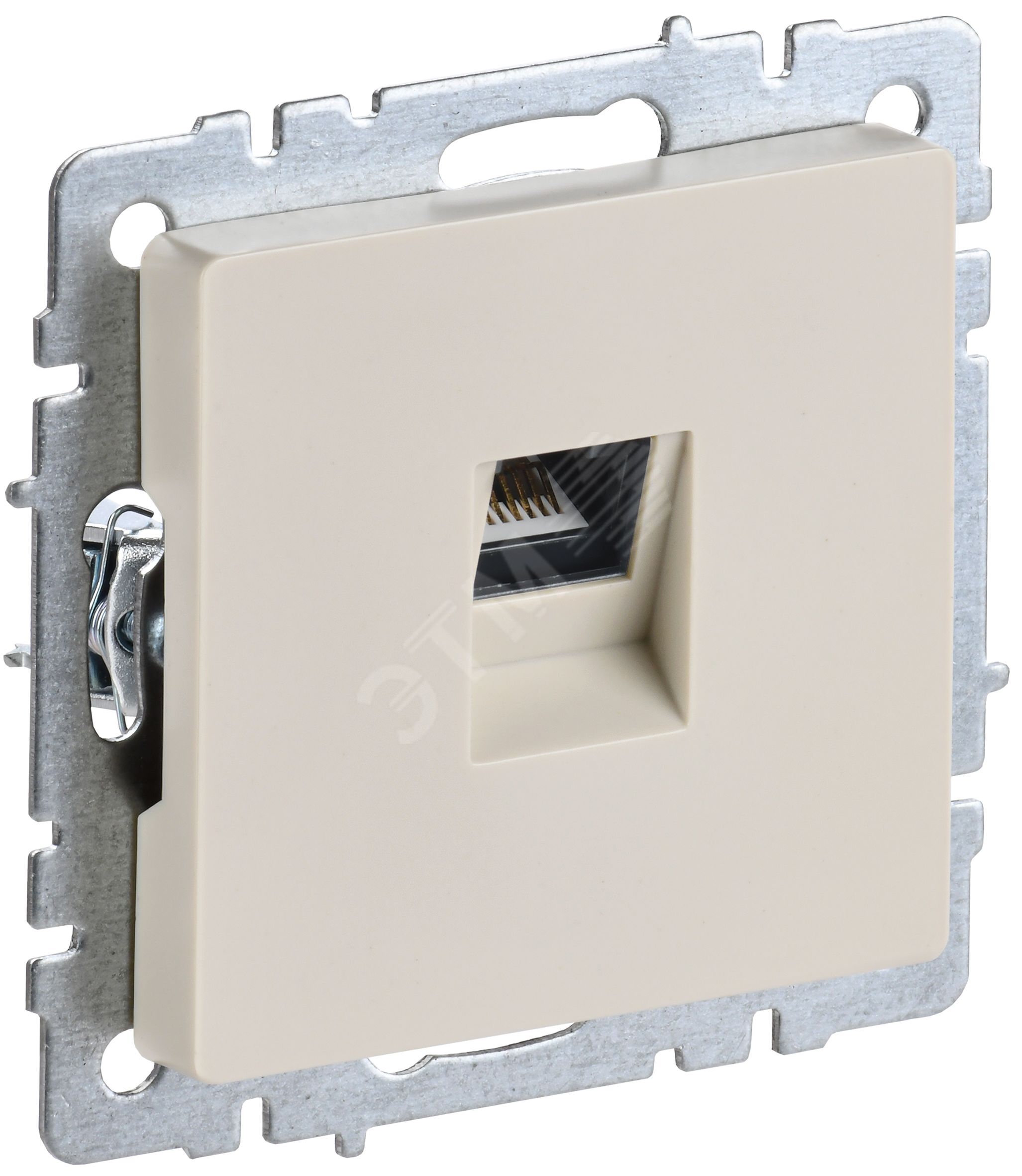 BRITE Розетка компьютерная RJ45 кат.5E РК10-БрКр бежевый