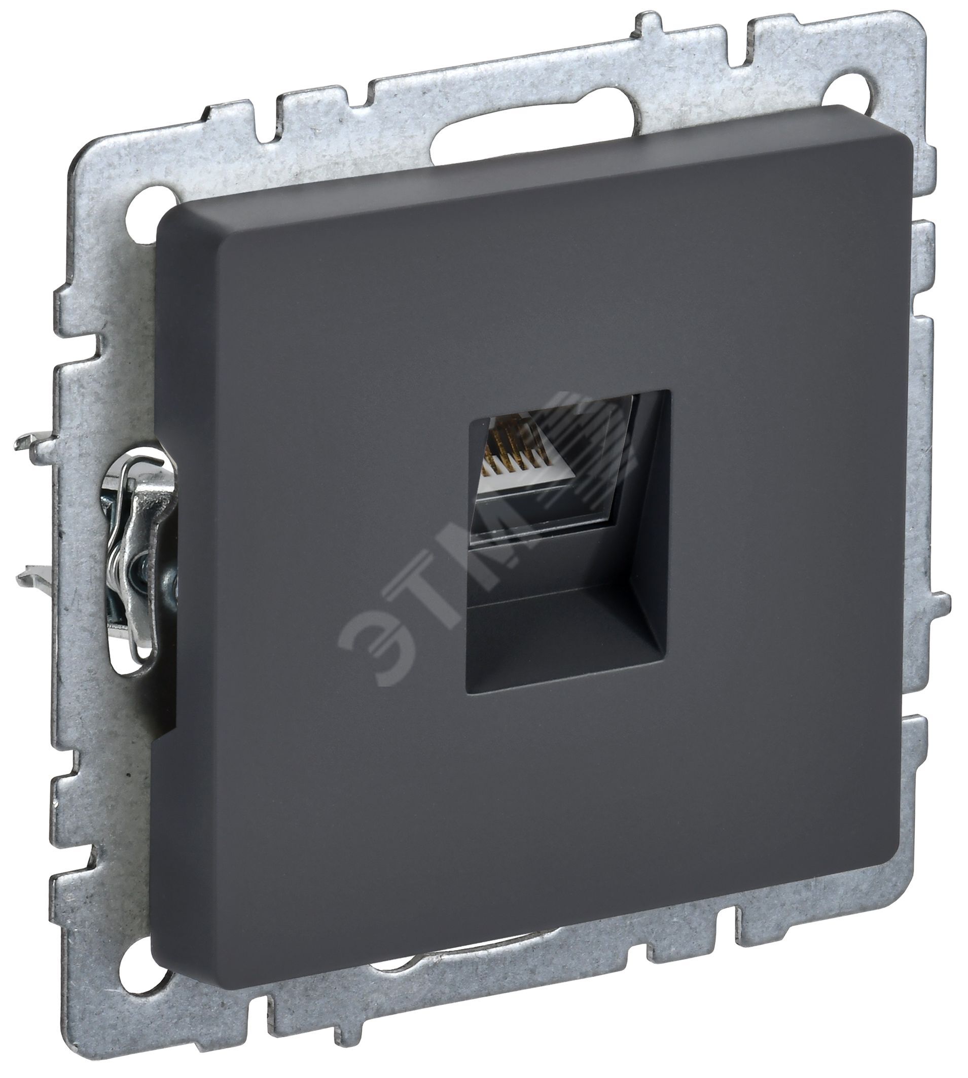 Изображение товара BRITE Розетка компьютерная RJ45 кат.6 РК11-БрГ графит (шт) Изображение товара BRITE Розетка компьютерная RJ45 кат.6 РК11-БрГ графит (шт)