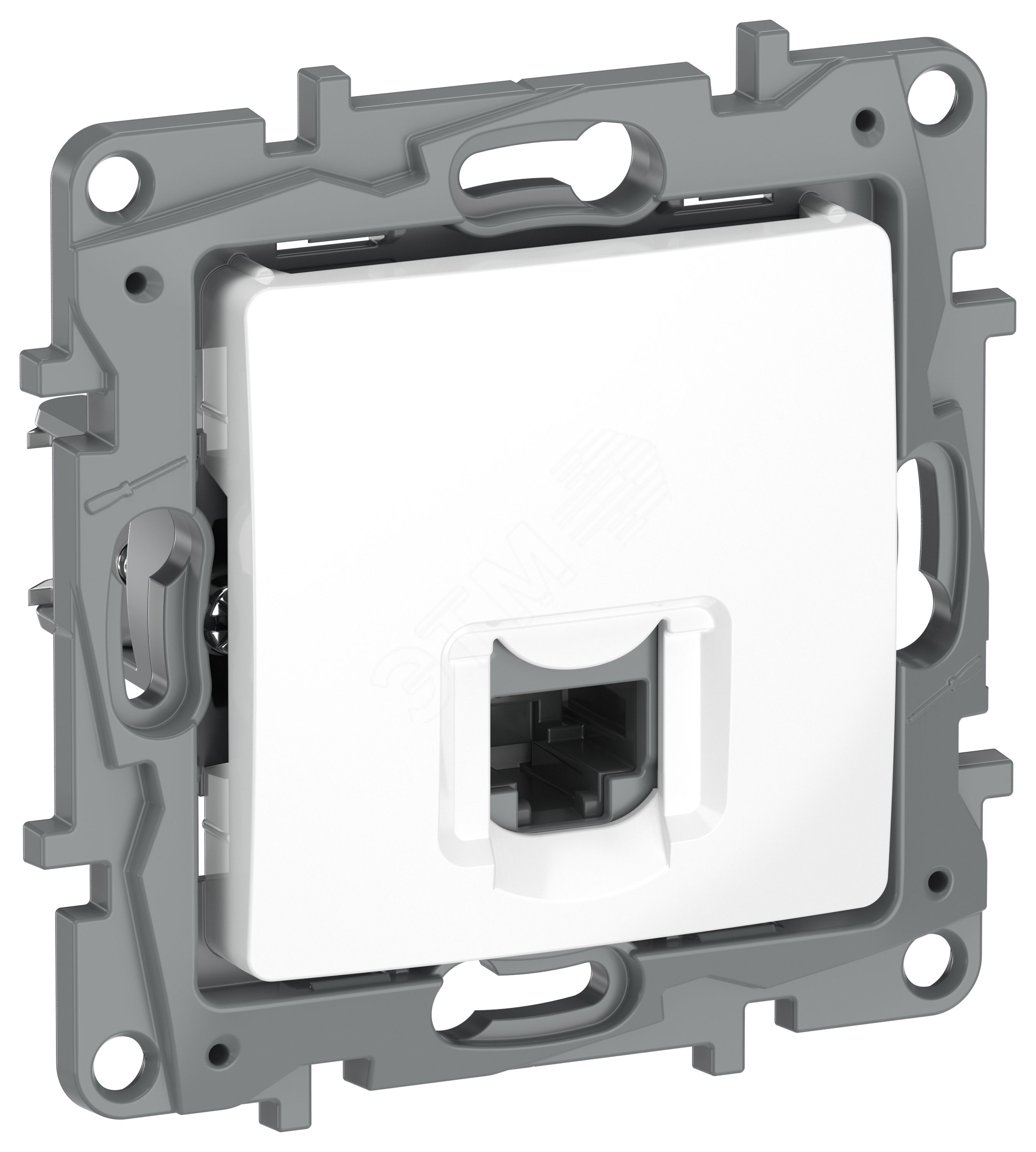 IEKETIKA Розетка компьютерная RJ45 категория 5Е UTP 6722411 белый