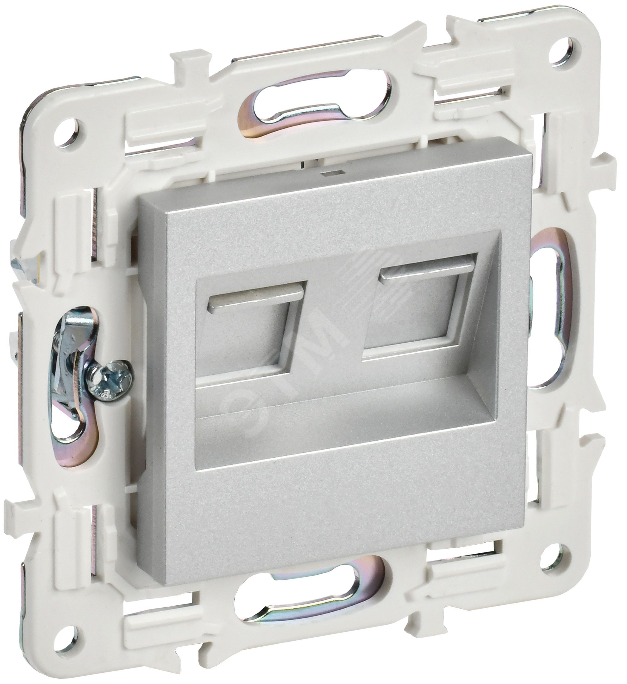 Изображение товара Розетка компьютерная двойная RJ45 кат.6 SK-K04S серебряный SKANDY (шт)