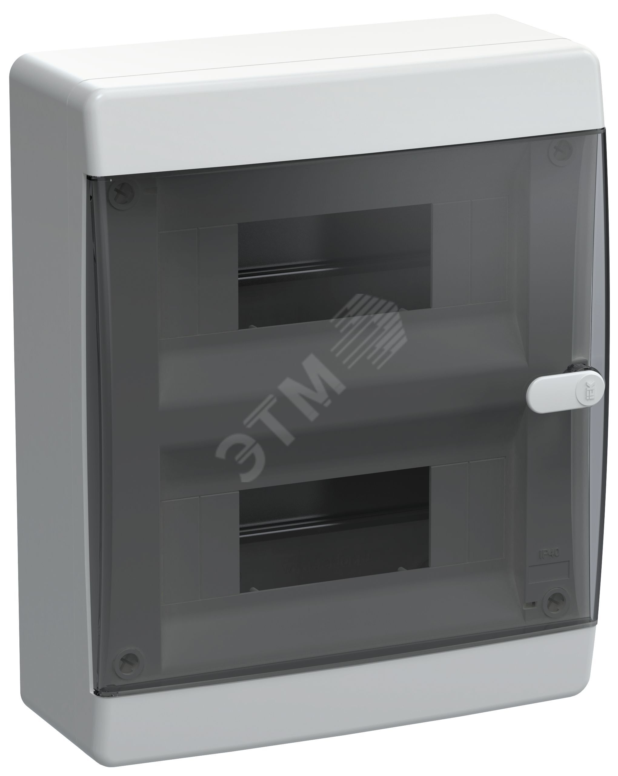 UNION Compact Корпус пластиковый ЩРН-П-18 IP41 черная прозрачная дверь