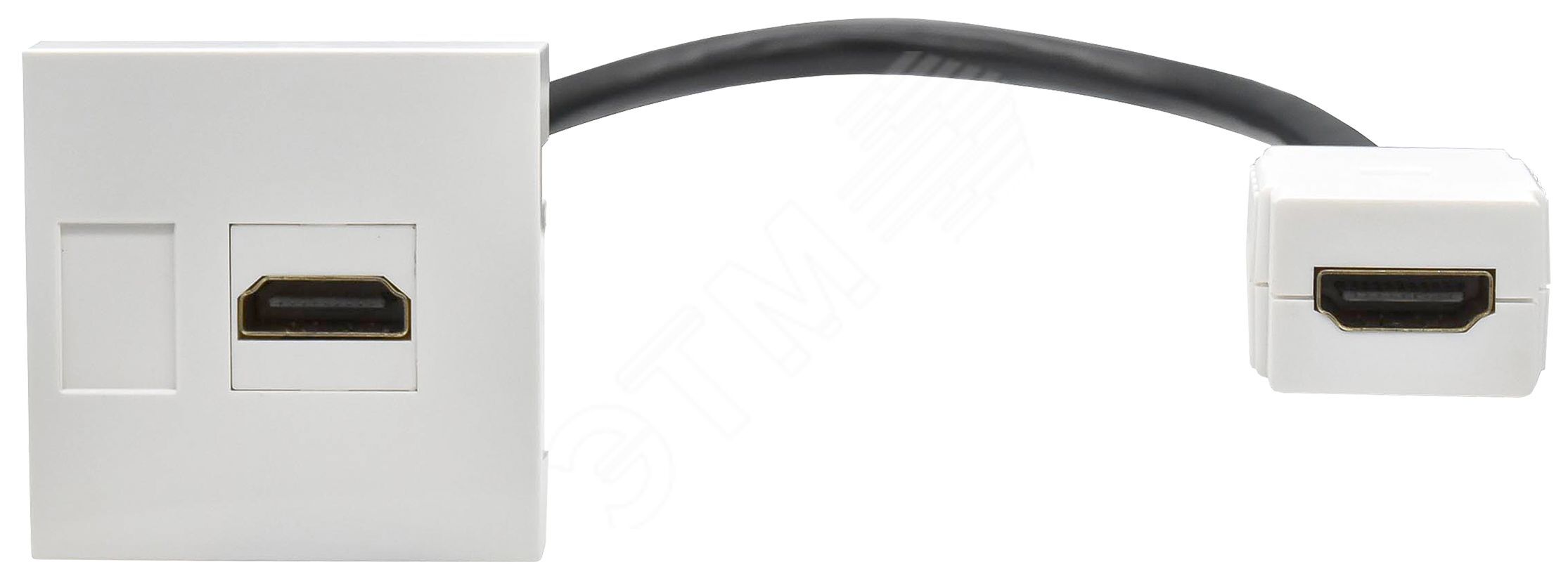 Изображение товара Мультимедийная розетка IEK PRIMER HDMI 2 модуля в белом цвете Изображение товара Мультимедийная розетка IEK PRIMER HDMI 2 модуля в белом цвете