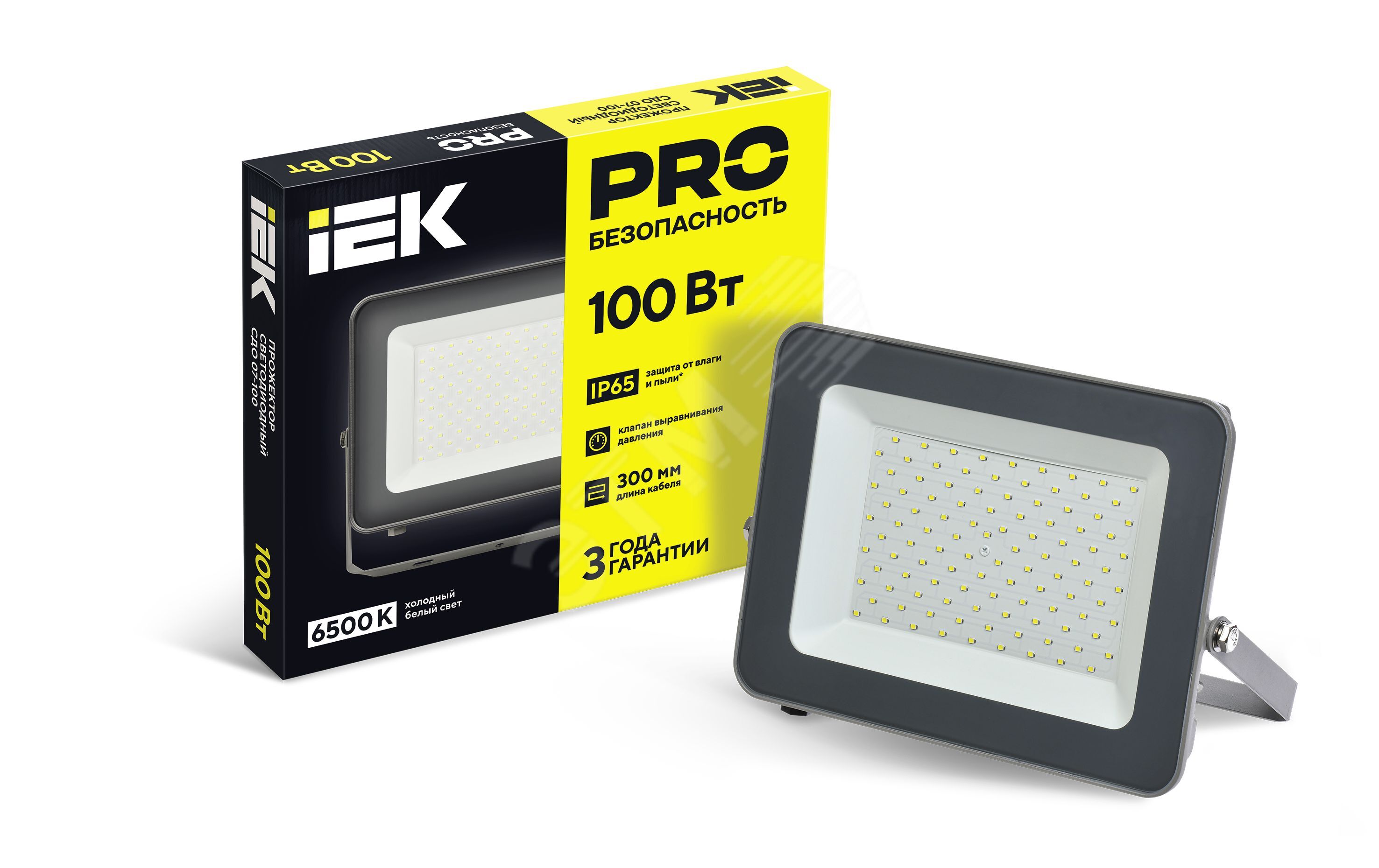 Изображение товара Прожектор IEK LPDO701-100-K03 100 Вт IP65 Изображение товара Прожектор IEK LPDO701-100-K03 100 Вт IP65