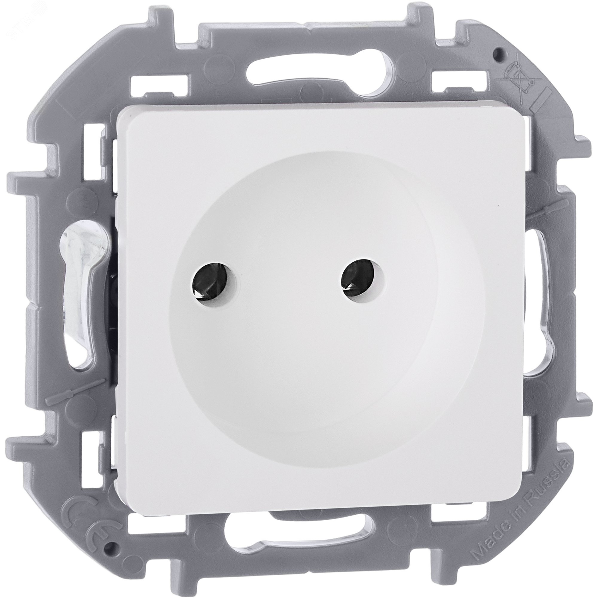 Изображение товара Розетка 1-местная без заземления INSPIRIA белая 16А