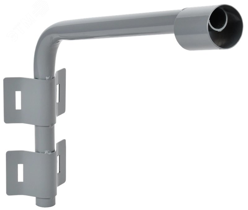 Изображение товара Кронштейн КР-2 под монтажную ленту 60 мм, длина 500 мм, 2 хомута серый LIGHTING