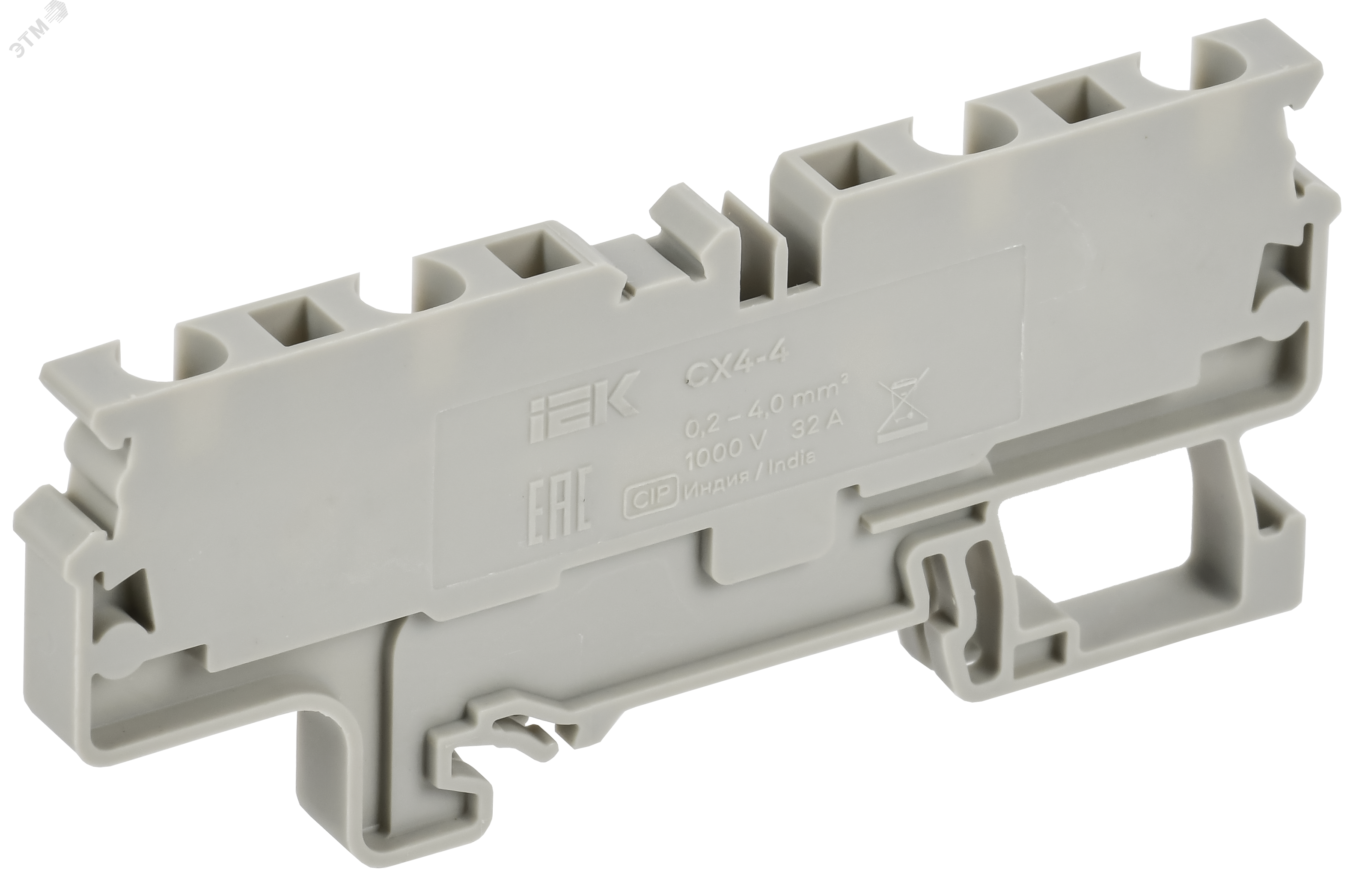 Изображение товара Пружинная клемма CX4-4 4мм2 серия ARMAFIX IEK надежное подключение