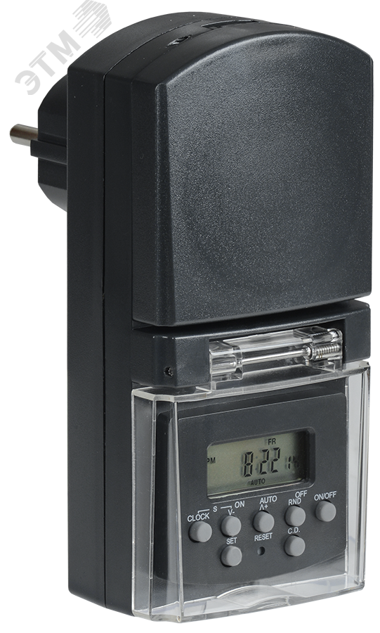 Изображение товара РТЭ-3 Розетка-таймер электрическая 1мин 7дн 16А IP44 ИЭК