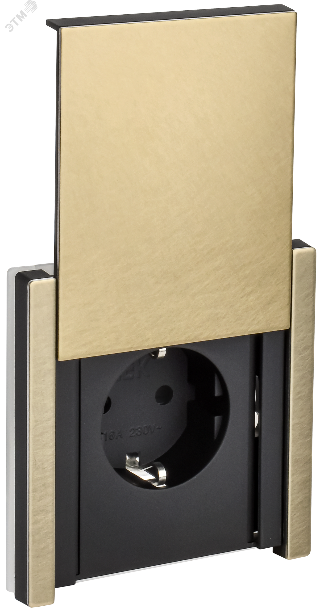 Изображение товара Розетка 1-местная с заземлением и крышкой IP44 серия FORTE&PIANO IEK