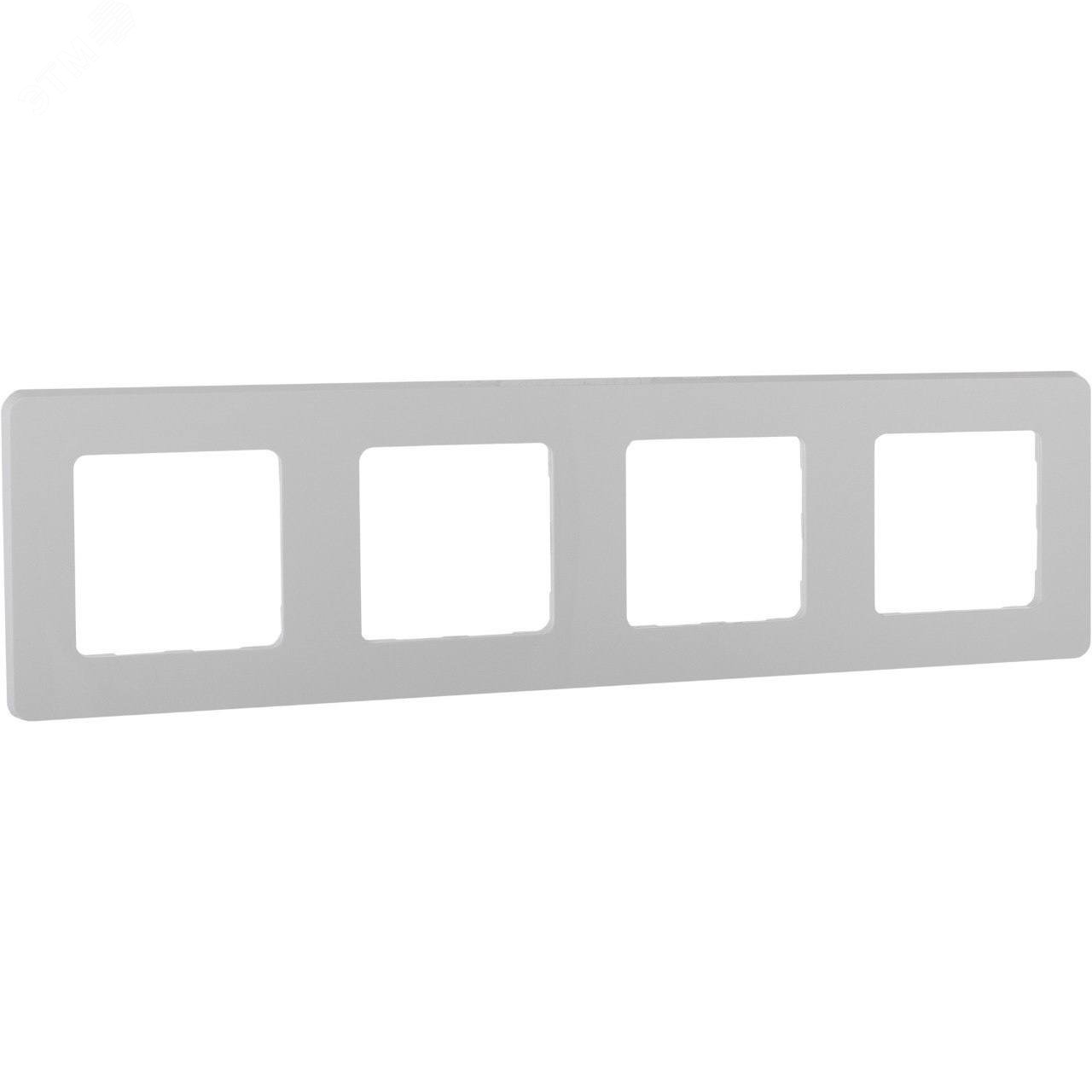 Изображение товара Рамка 4-местная белая INSPIRIA для горизонтальной и вертикальной установки